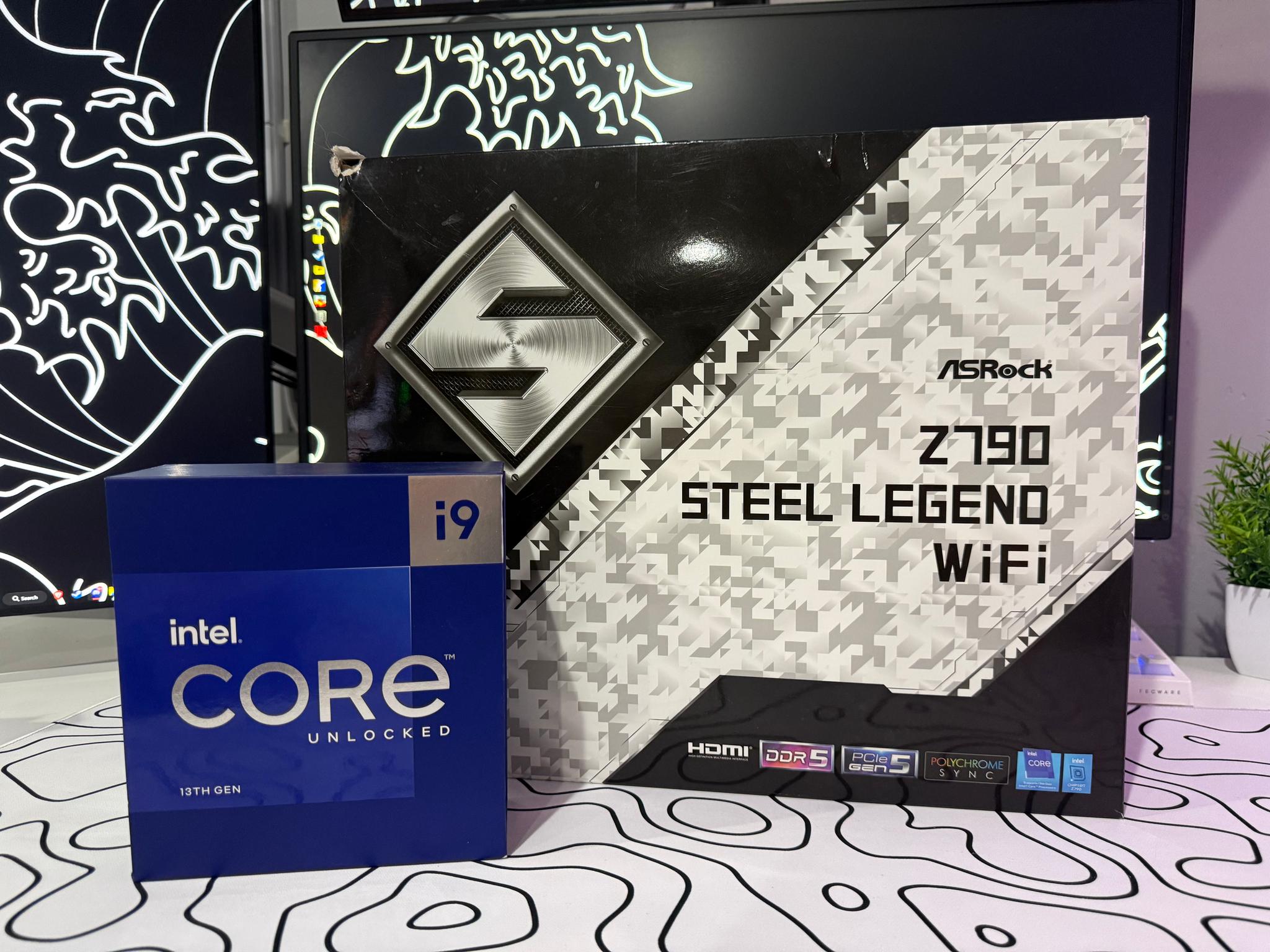 🔥Intel i9-13900K + ASRock Z790 Steel Legend WiFi | OG boxes - CPU/Mobo Combo🔥