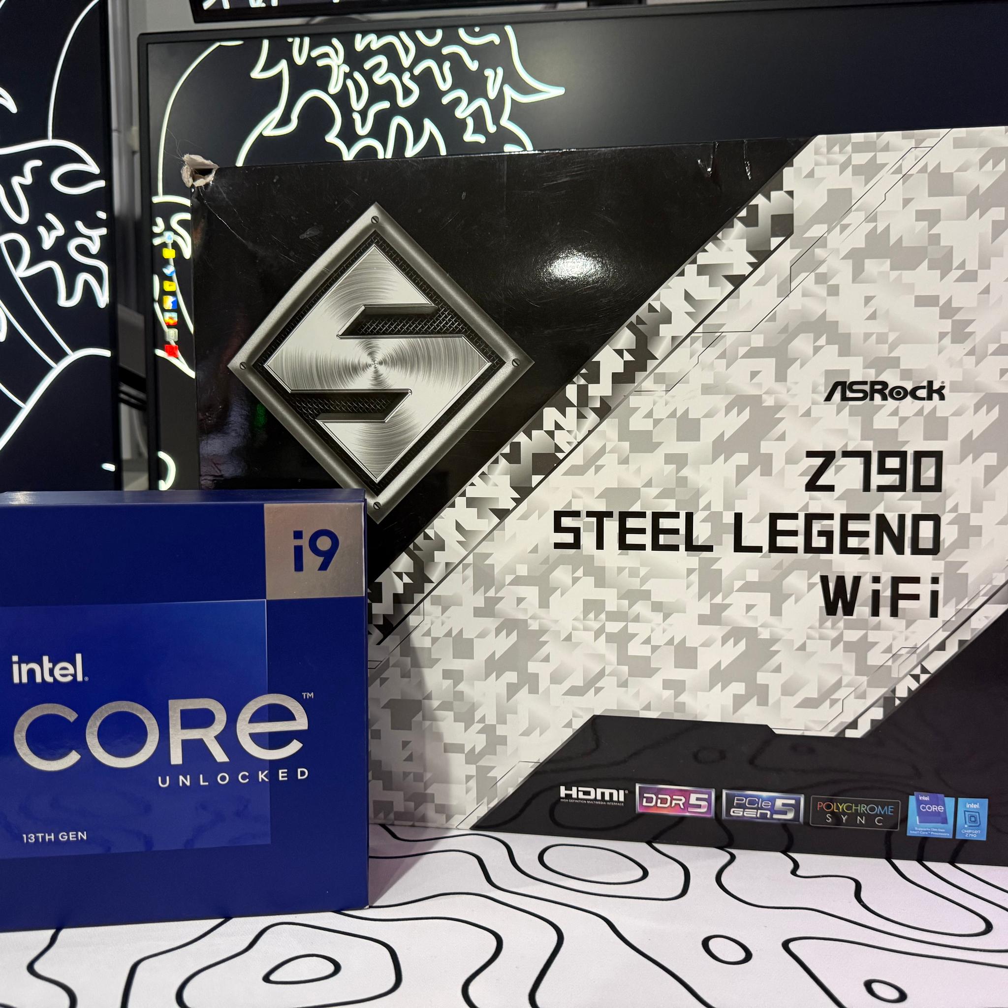 🔥Intel i9-13900K + ASRock Z790 Steel Legend WiFi | OG boxes - CPU/Mobo Combo🔥