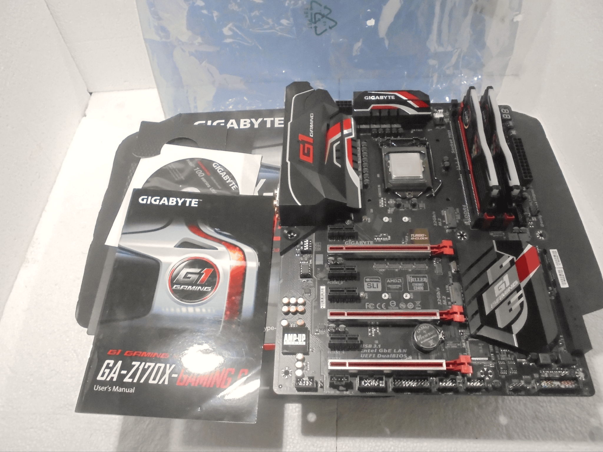 Gigabyte GA-Z170X-Gaming 6/Intel I7-6700K/16GB Asus Aura Ram/Original box