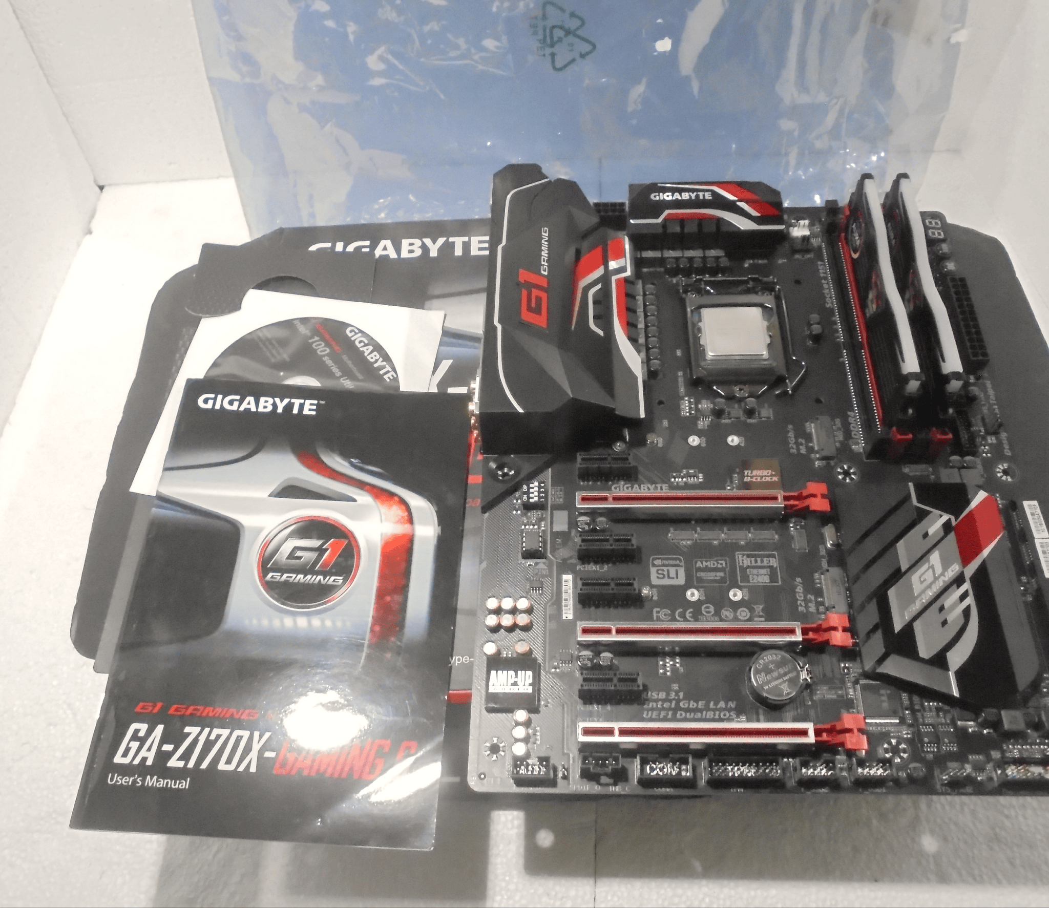 Gigabyte GA-Z170X-Gaming 6/Intel I7-6700K/16GB Asus Aura Ram/Original box