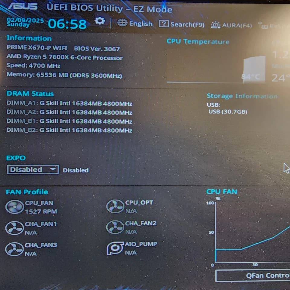 UPDATED BIOS ASUS PRIME X670-P WIFI AM5 DDR5 ATX MOTHERBOARD