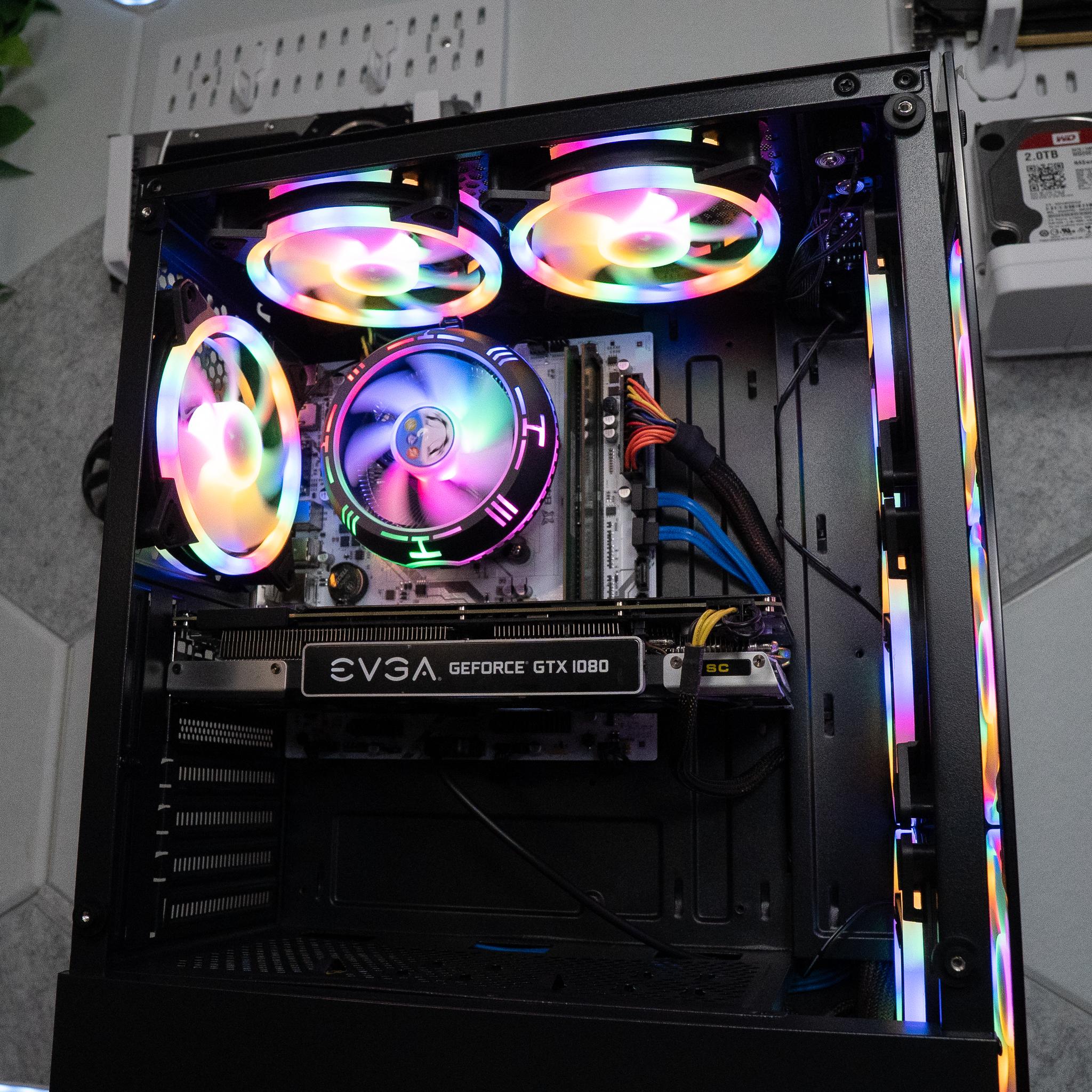 🍬🌠 BUDGET - FORTNITE Ready GAMING PC | EVGA GTX 1080 8GB | RYZEN 7 1700X | 16GB DDR4 RAM | 1.25TB