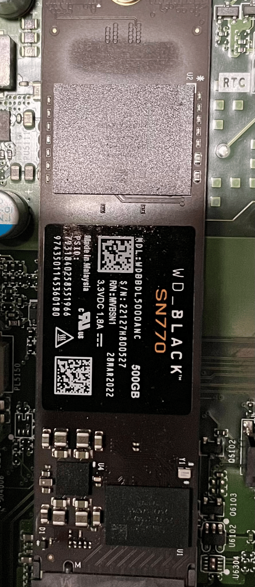 Western Digital Black SN770 500gb