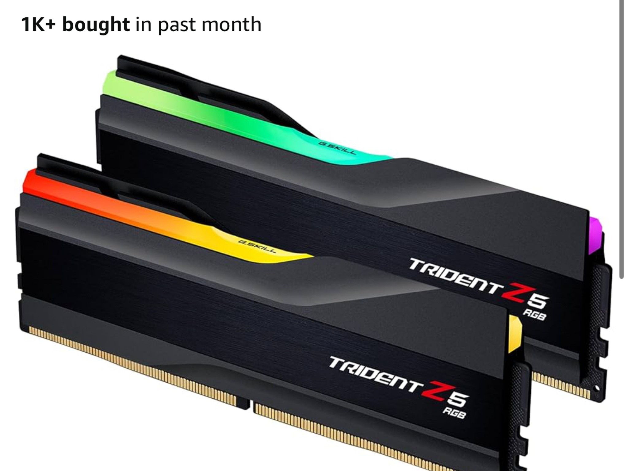 G.SKILL Trident Z5 RGB Series (Intel XMP 3.0) DDR5 RAM 64GB (2x32GB) 6400MT/s
