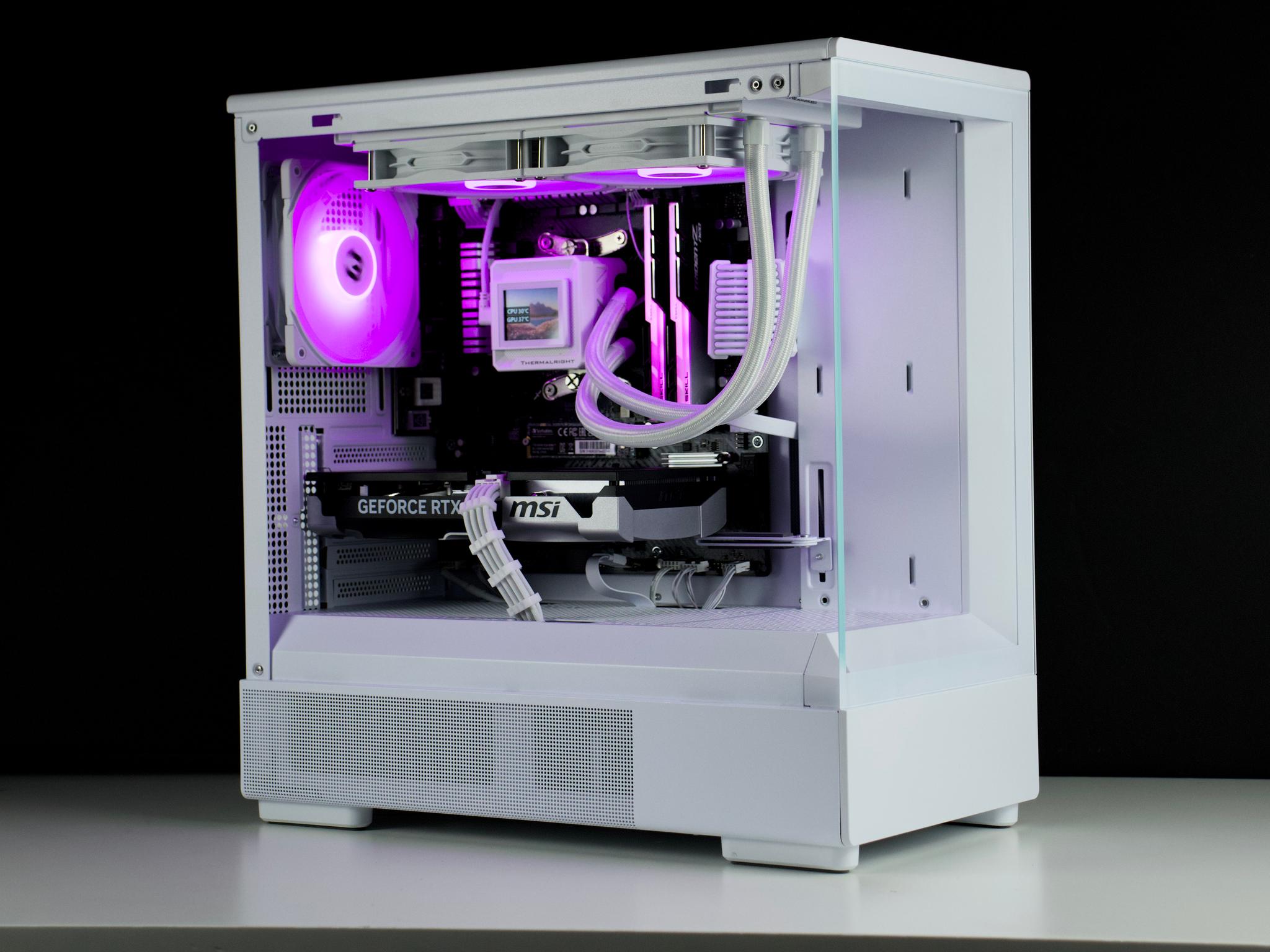 🧊❄️🧊 White Gaming PC – RTX 5060 TI, Ryzen 7 5700X, 32GB RAM, 1TB SSD - WiFi, BlueTooth 🧊❄️🧊