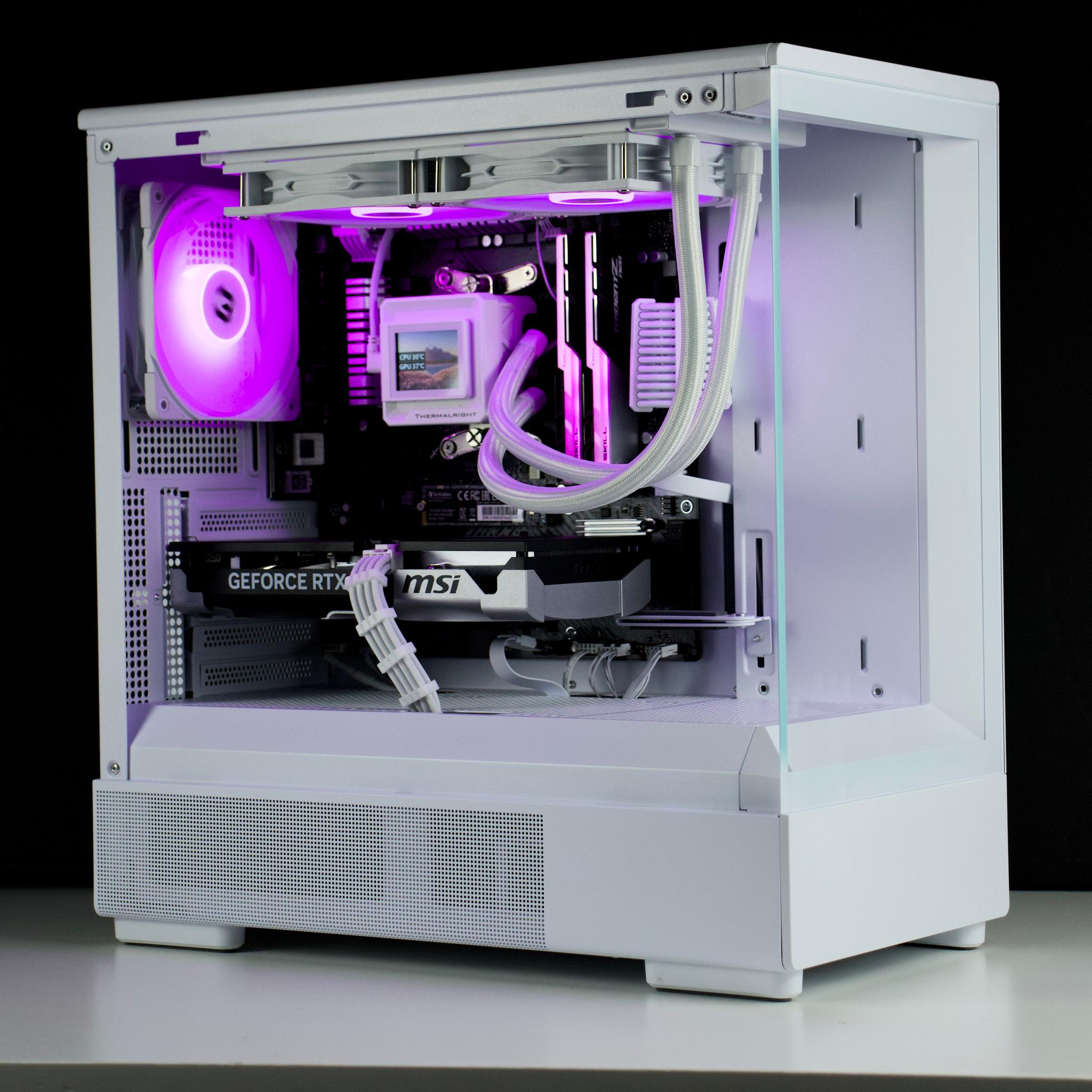🧊❄️🧊 White Gaming PC – RTX 5060 TI, Ryzen 7 5700X, 32GB RAM, 1TB SSD - WiFi, BlueTooth 🧊❄️🧊