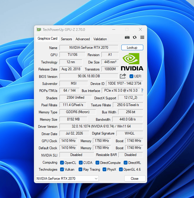 Custom Budget Gaming PC (AMD Ryzen 5 5500, RTX 2070, 16 GB DDR4 Ram, 1.5 TB Nvme SSD)