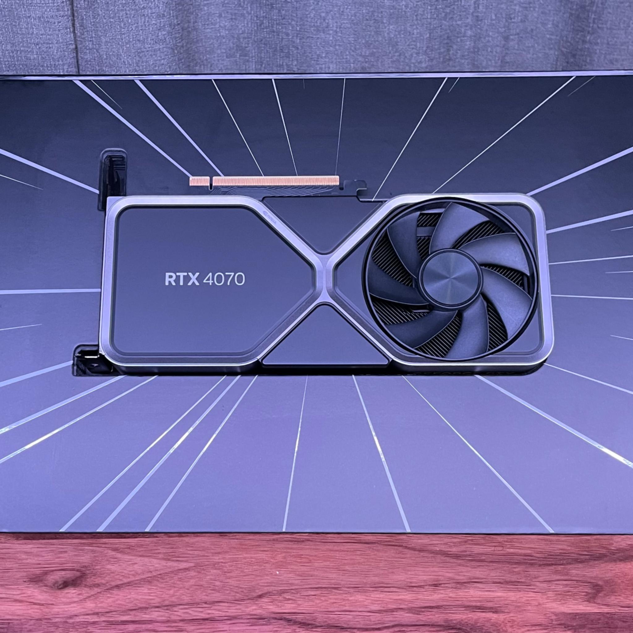 NVIDIA RTX 4070 FOUNDERS EDITION | PCIE ADAPTER CABLE NOT INCLUDED