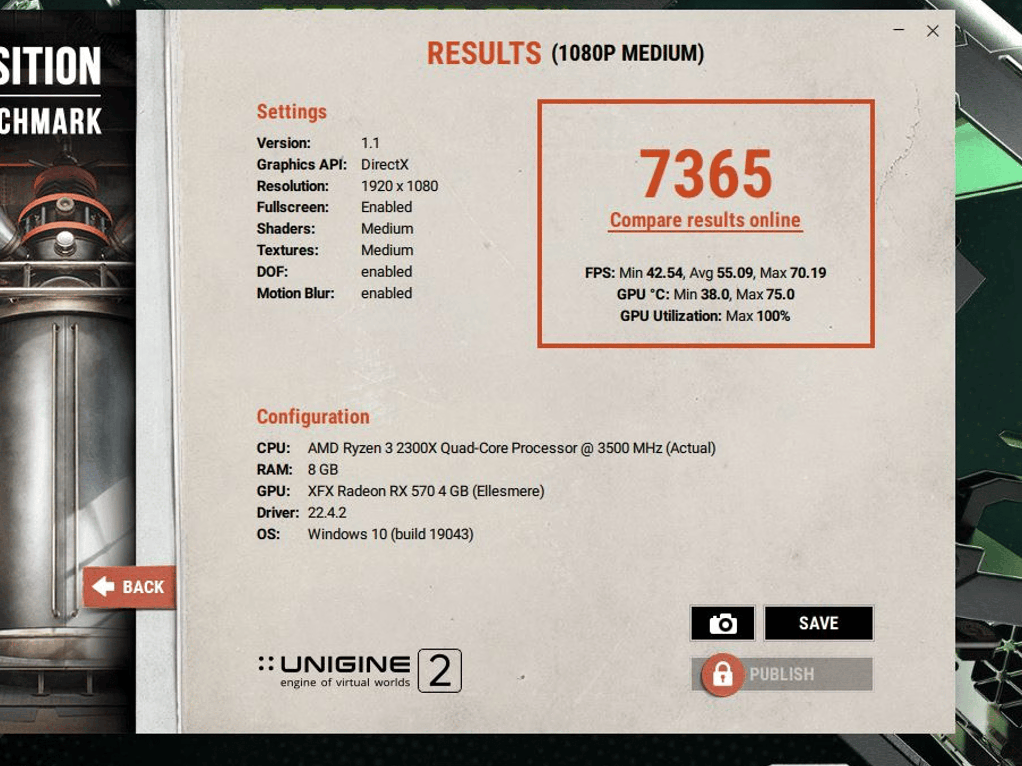 XFX AMD Radeon RX 570 RS XXX 4GB GDDR5 PCIe 3.0 x16 Desktop GPU 