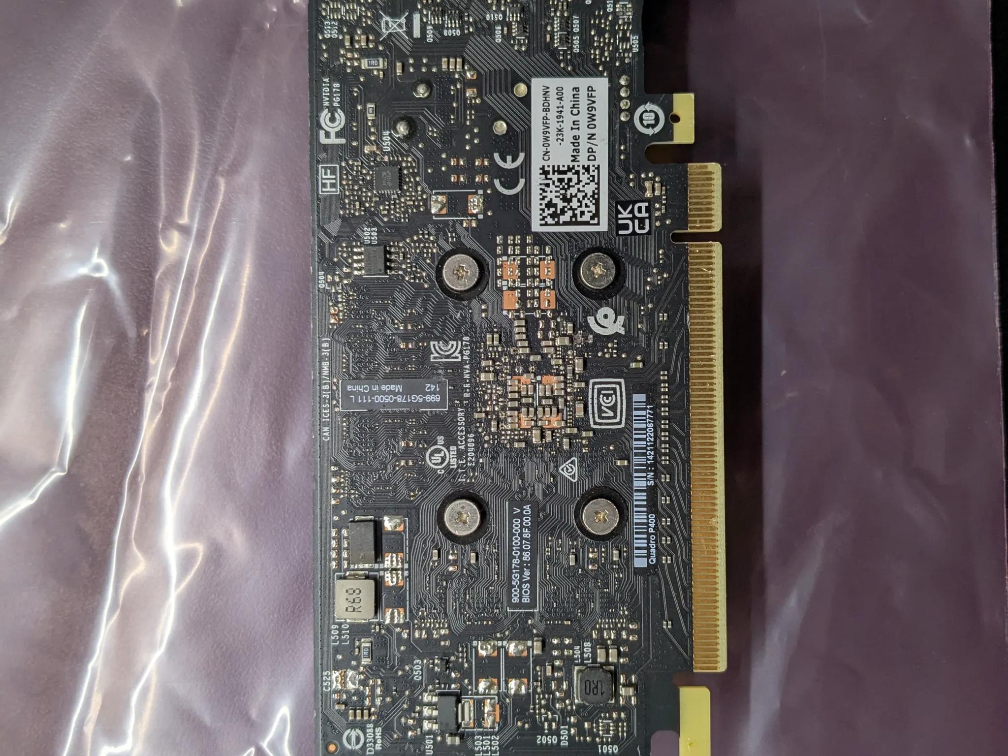 Nvidia Quadro P400 - Tested - 2GB, 3x Mini DP, 30W TDP