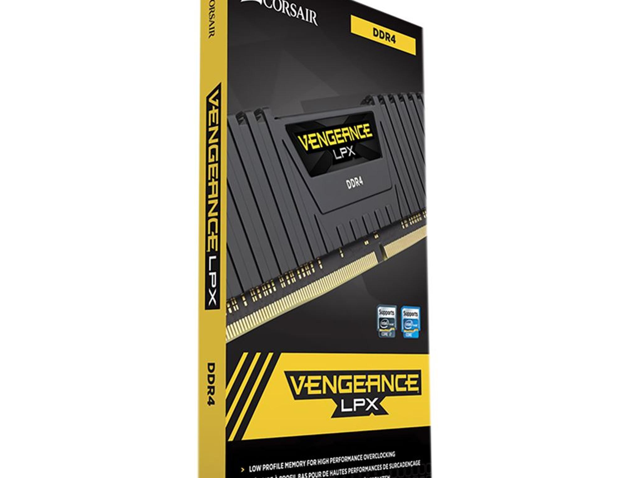 Corsair Vengeance LPX 16GB (2 x 8GB) DDR4-3200 C16 Dual Channel Desktop Memory Kit - Black