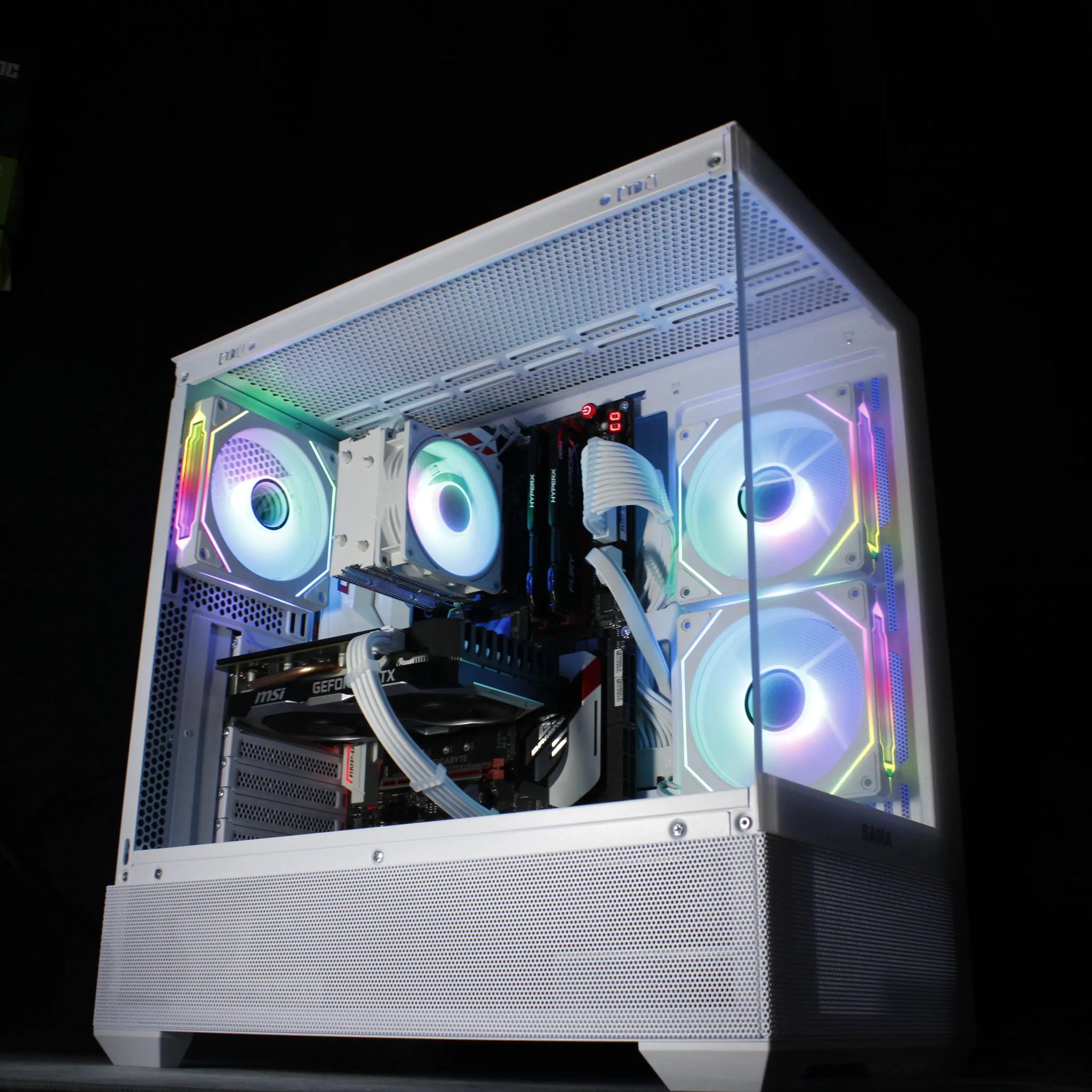 White Gaming PC [GTX 1660 Super][i7 7700K]