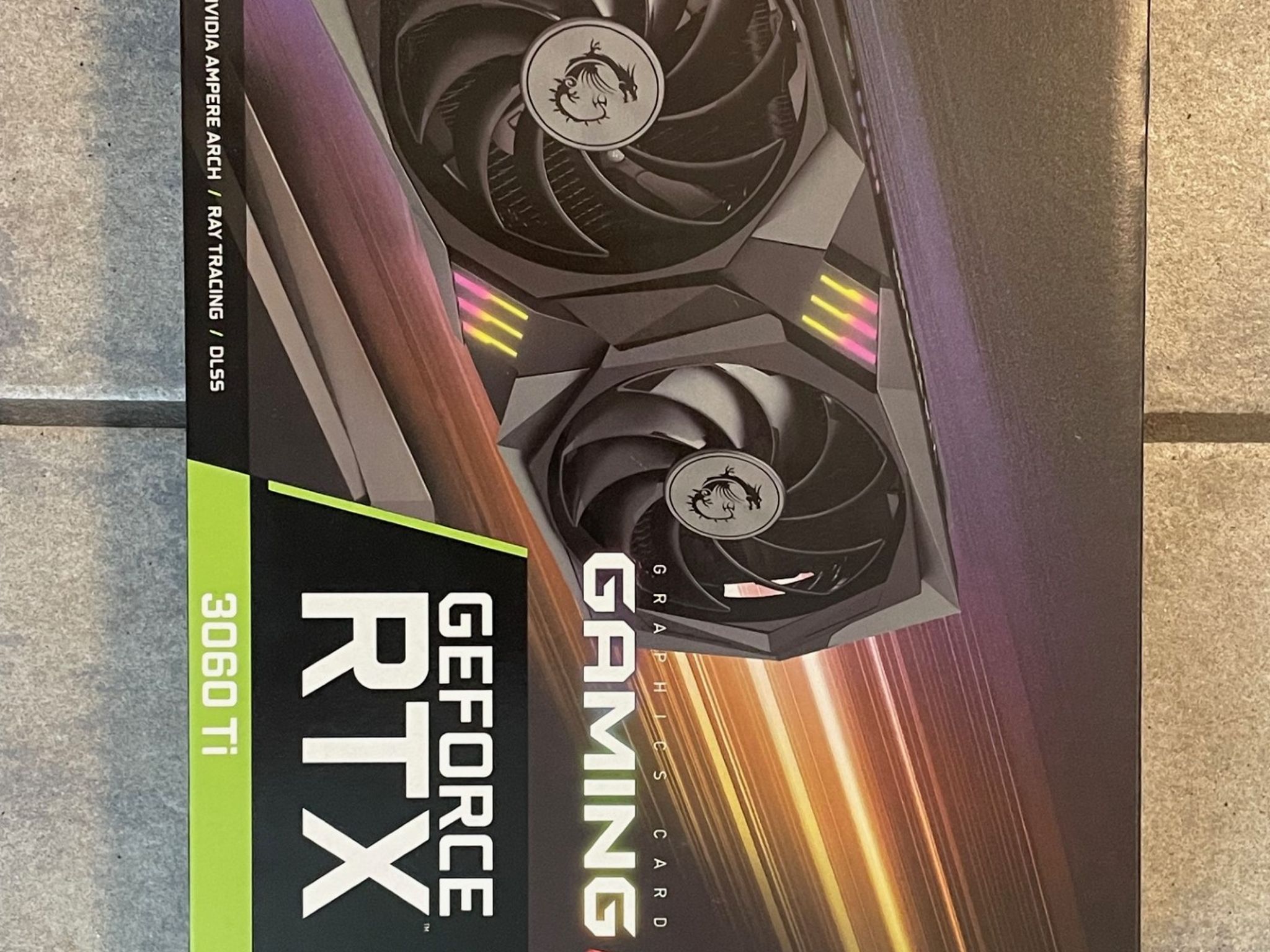 GeForce RTX 3060 Ti GAMING X 8G LHR GPU, Used.