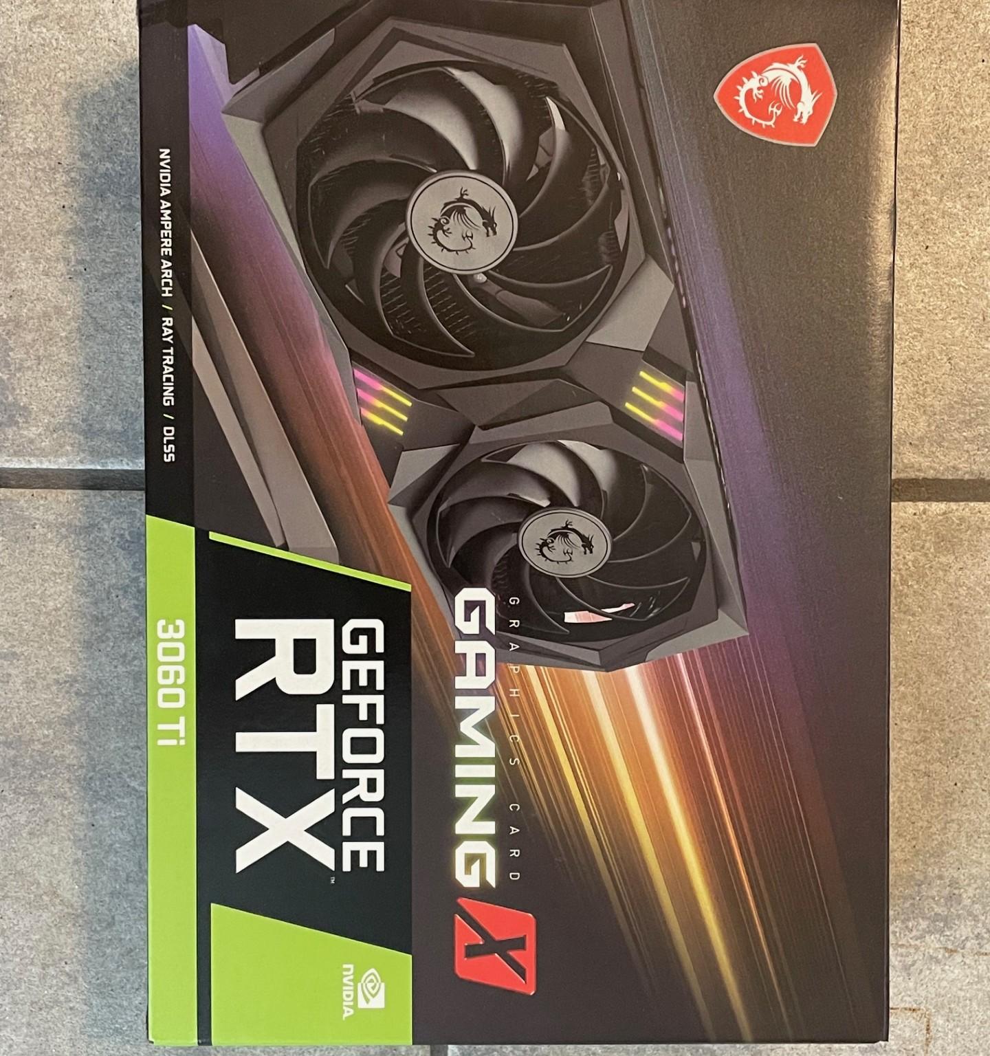 GeForce RTX 3060 Ti GAMING X 8G LHR GPU, Used.