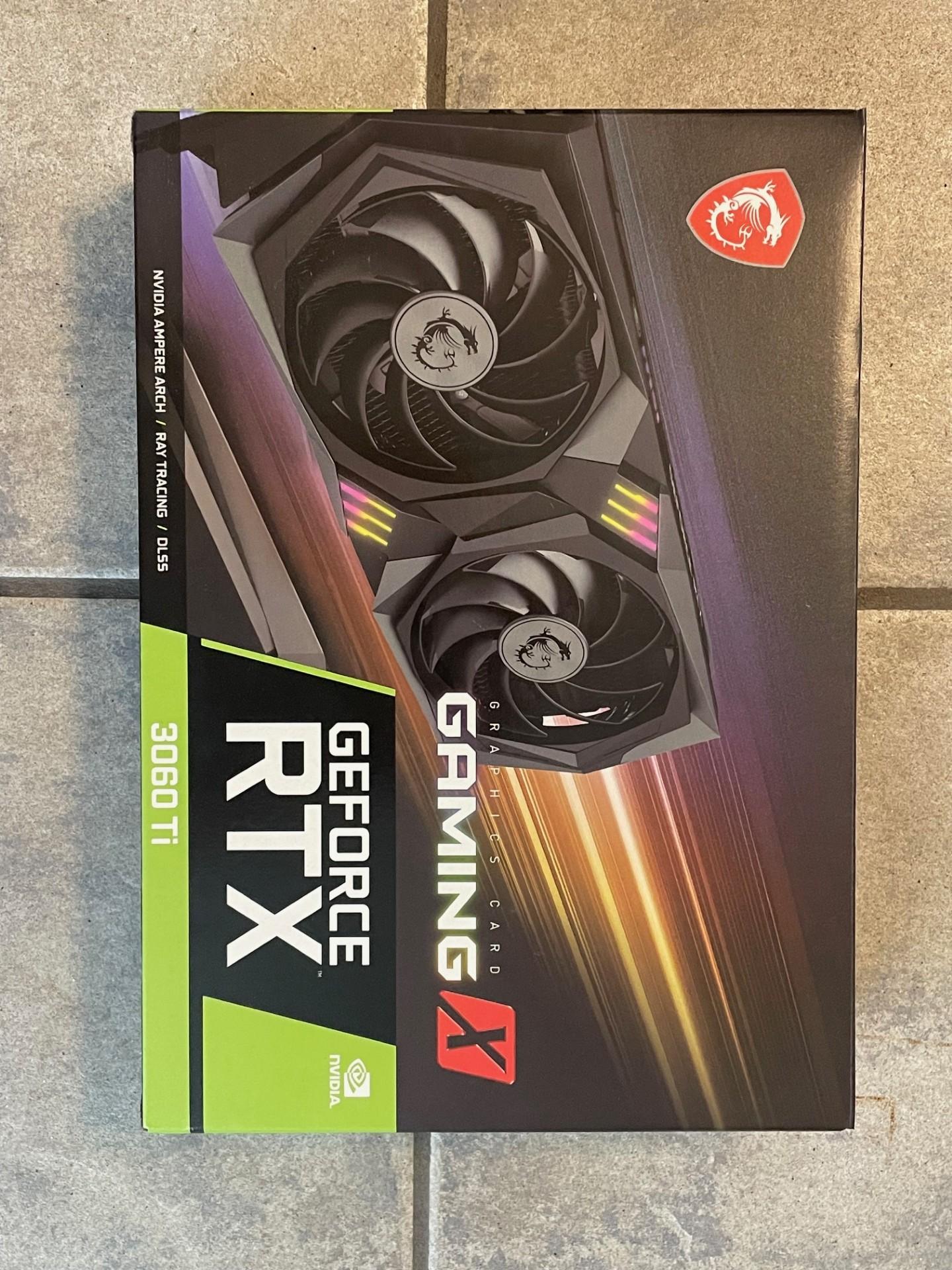 GeForce RTX 3060 Ti GAMING X 8G LHR GPU, Used.