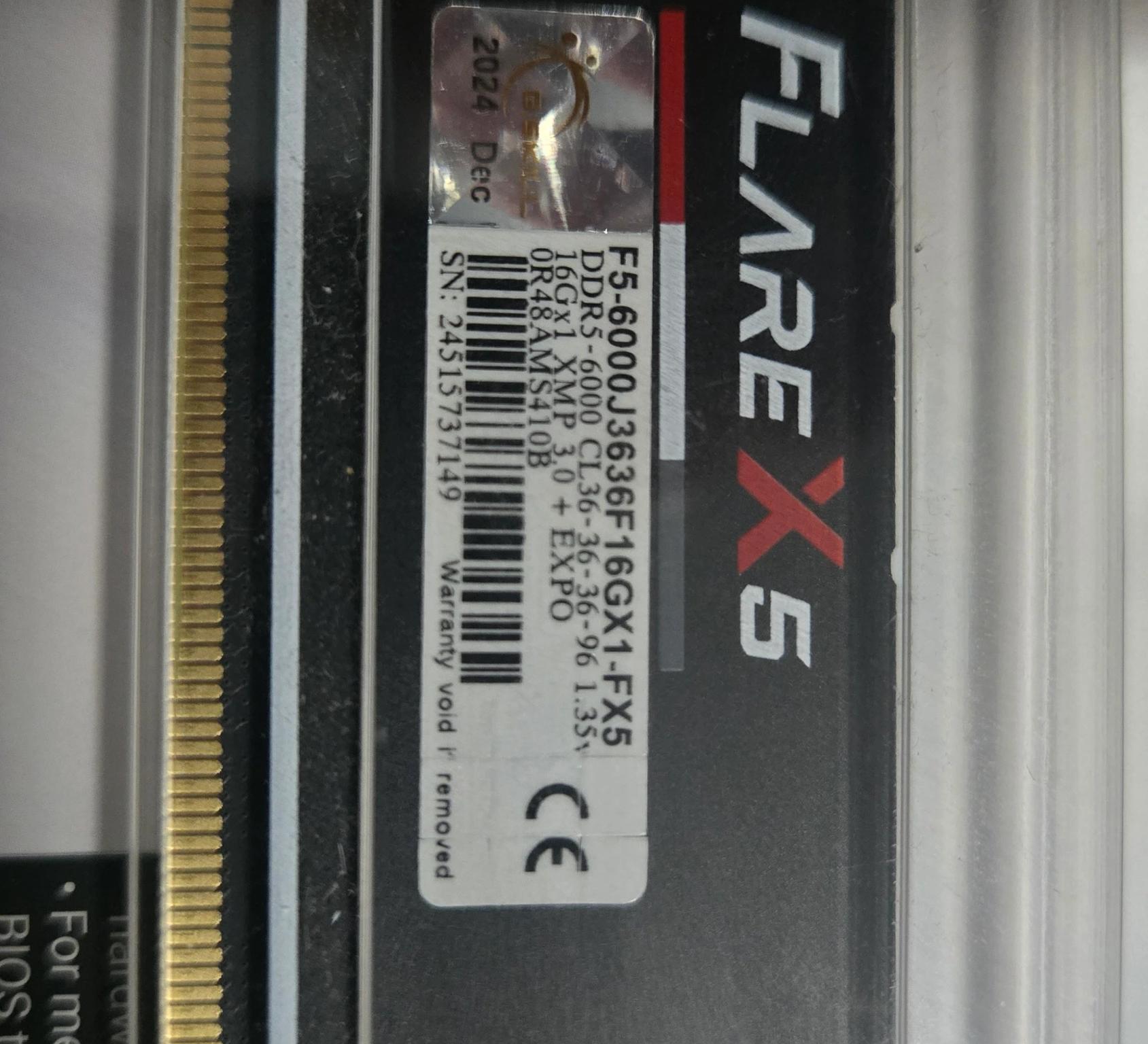 G.Skill Flare X5 DDR5 16 gig. Brand new, never opened