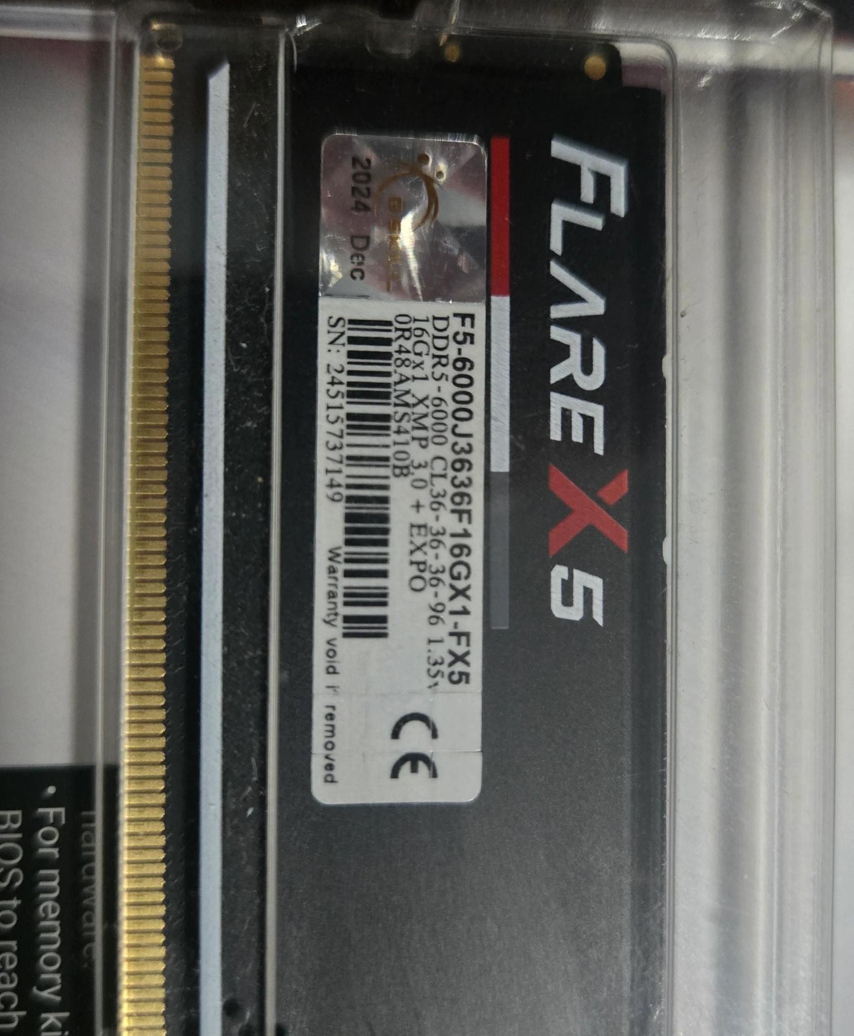 G.Skill Flare X5 DDR5 16 gig. Brand new, never opened