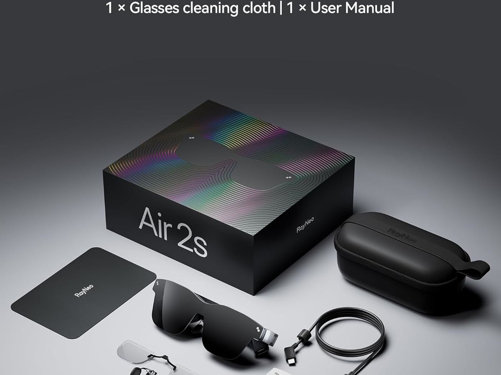 RAYNEO Air 2s AR/XR Glasses 201" 120Hz 5000 Nits FHD OLED Display, AR XR Video Gaming Glasses