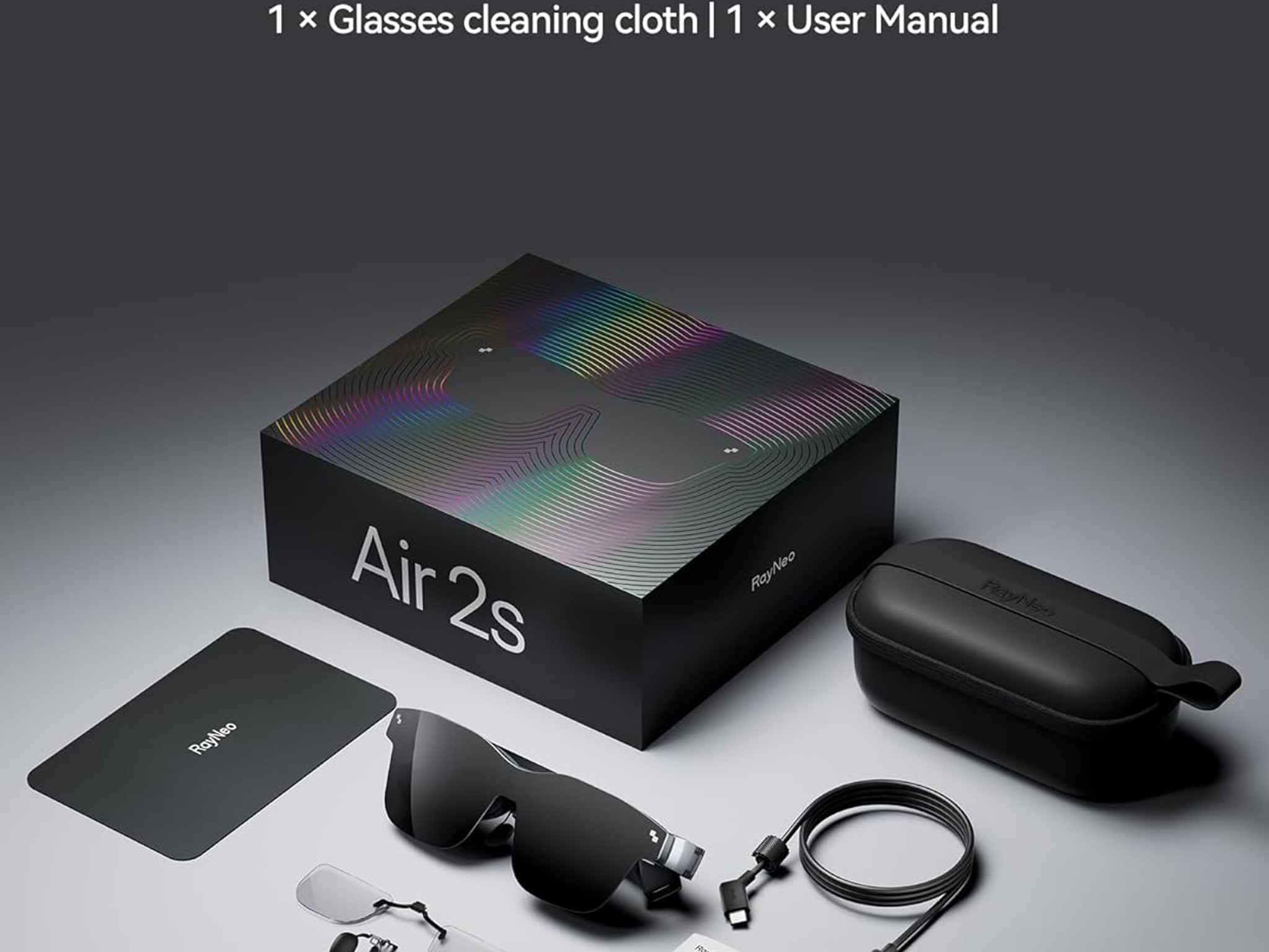 RAYNEO Air 2s AR/XR Glasses 201" 120Hz 5000 Nits FHD OLED Display, AR XR Video Gaming Glasses