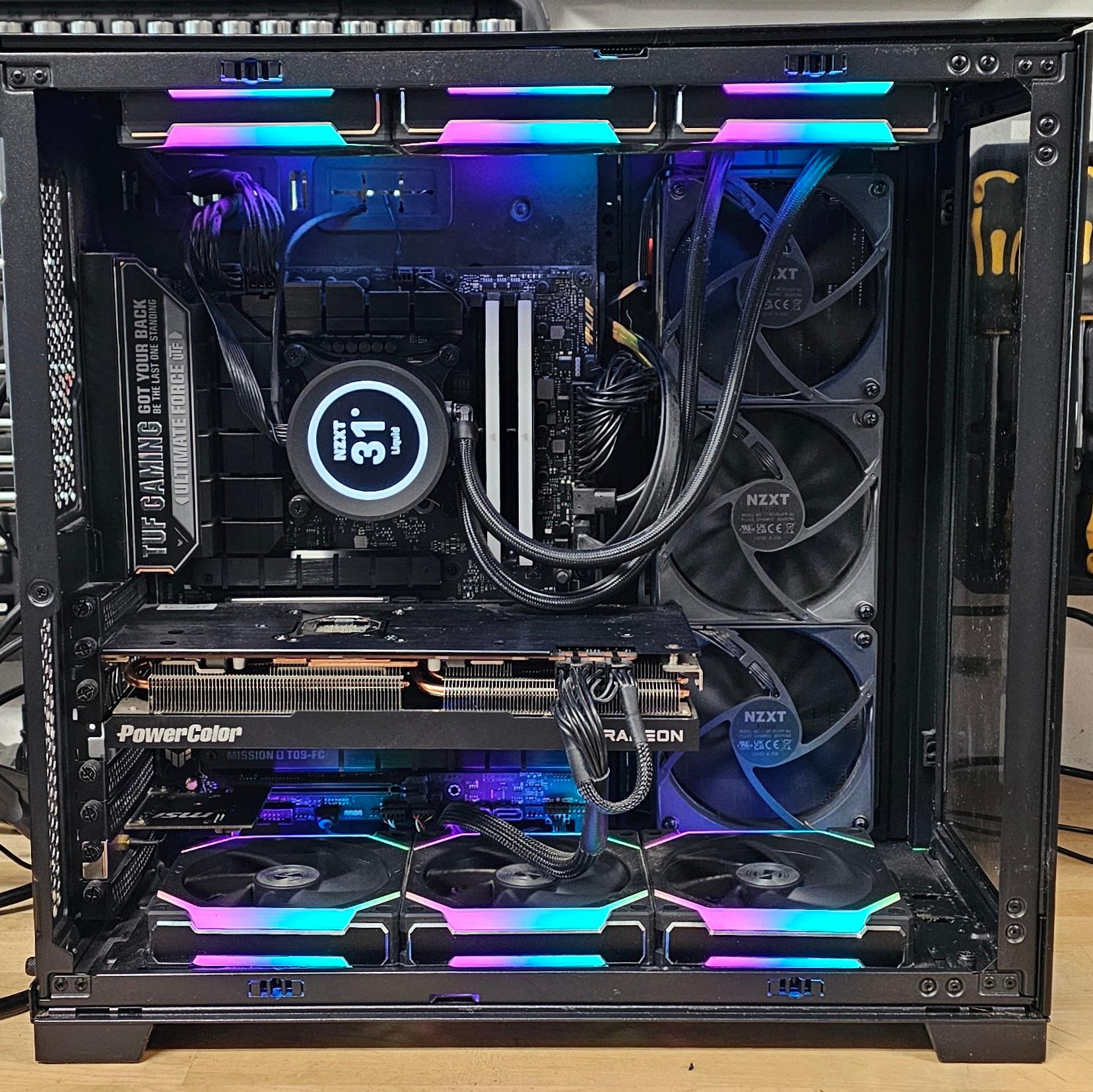 Lian Li PC Case 489 w\ Tempered Glass and 6 RGB Fans