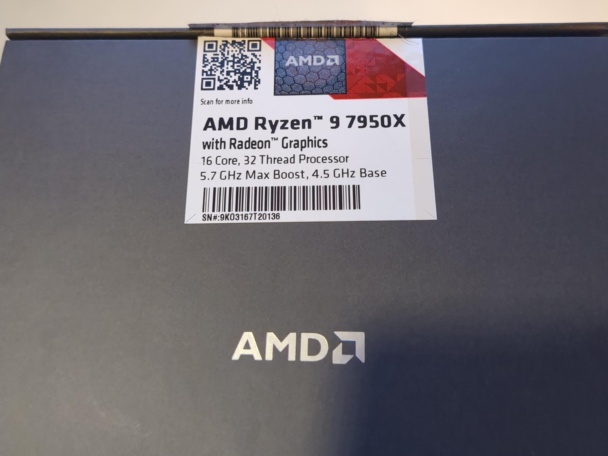 AMD Ryzen 9 7950X (Used, In Box)