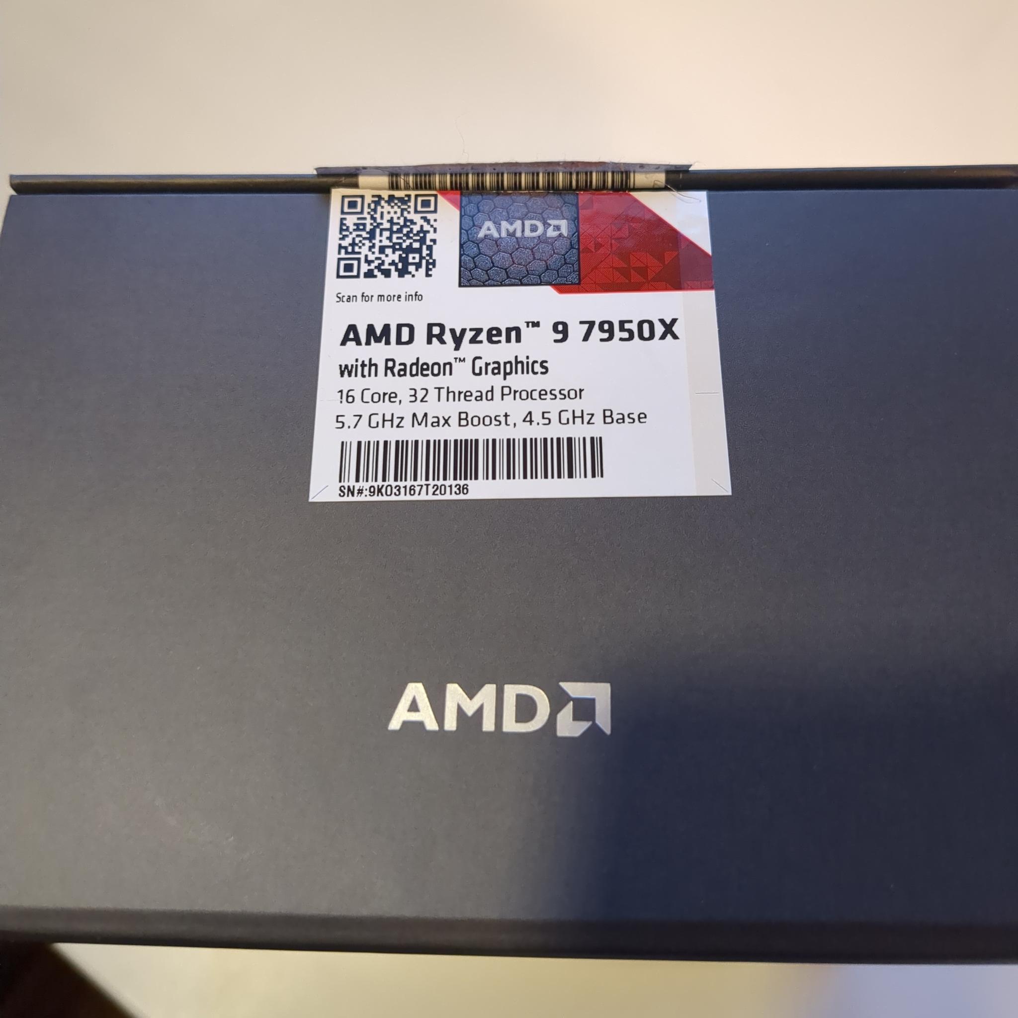 AMD Ryzen 9 7950X (Used, In Box)