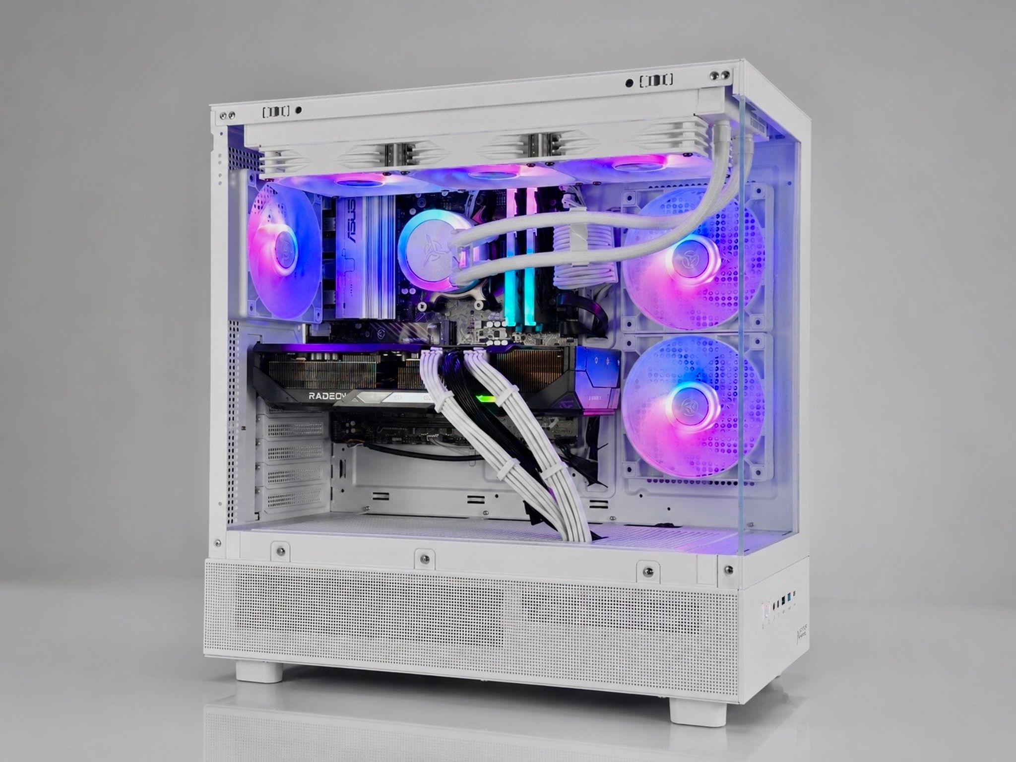 ⚪🟣 NEBULA Gaming PC | RX 9070 XT |  Ryzen 7 9800x3D | 32GB RAM | 2TB NVME | WiFi & BT | Free Ship