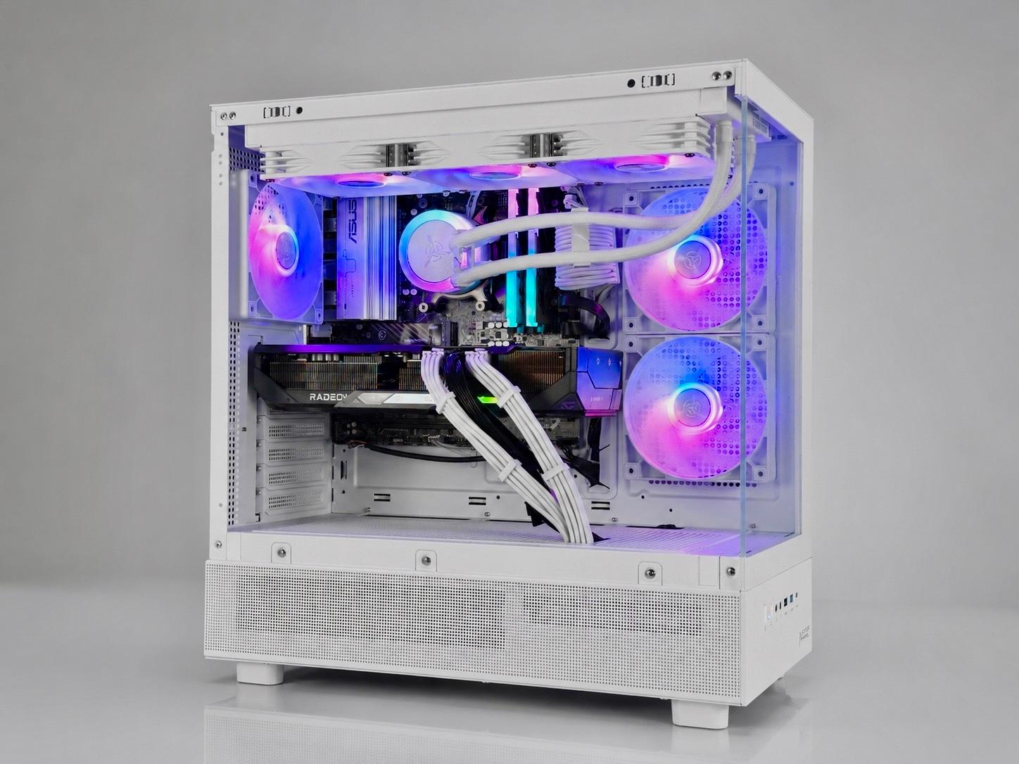 ⚪🟣 NEBULA Gaming PC | RX 9070 XT |  Ryzen 7 9800x3D | 32GB RAM | 2TB NVME | WiFi & BT | Free Ship