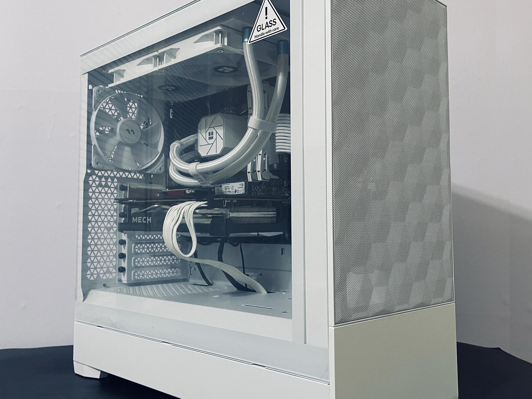 ❄️Liquid Cooled White Gaming PC 1440p - Ryzen 5 5600 ○ 32GB RAM