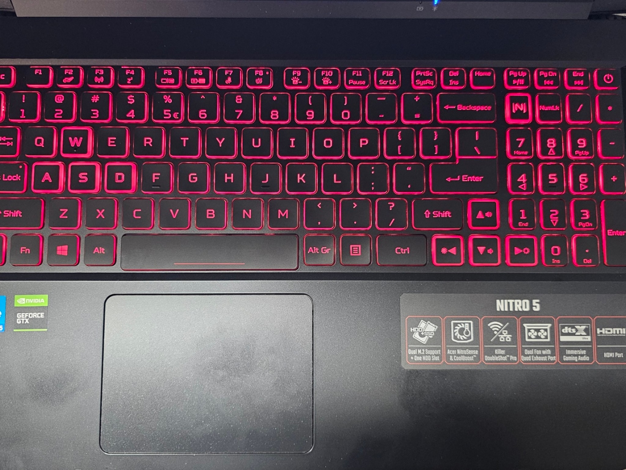 Acer Nitro 5, Core i5 11400H, GTX 1650, 32 gb ram, 1 tb SSD, 1920x1080 144 hz refresh display
