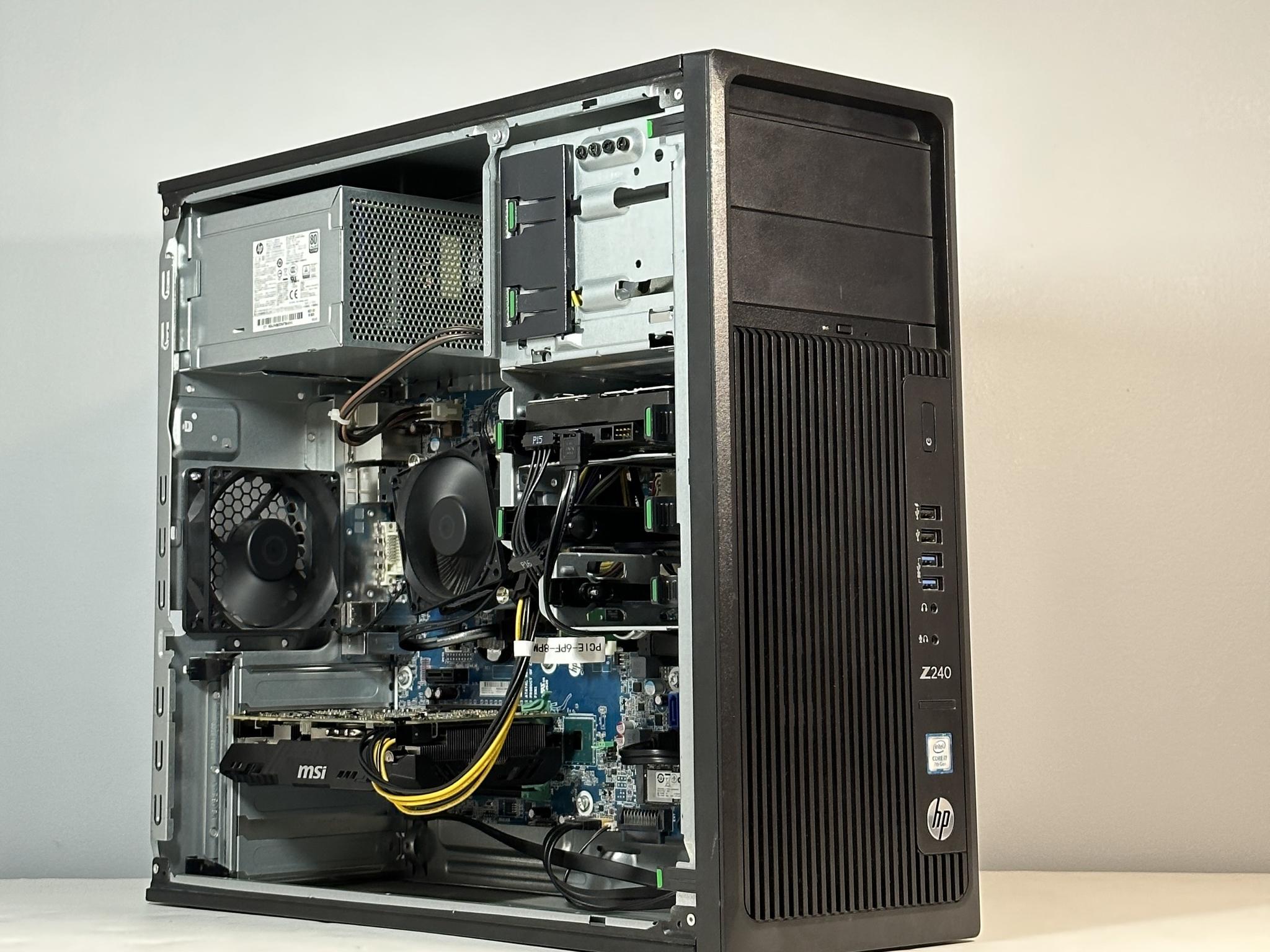 Intel i7 7700/Nvidia GTX 1070 8GB Upgraded HP Z240 Gaming/Workstation PC WIFI WIN10