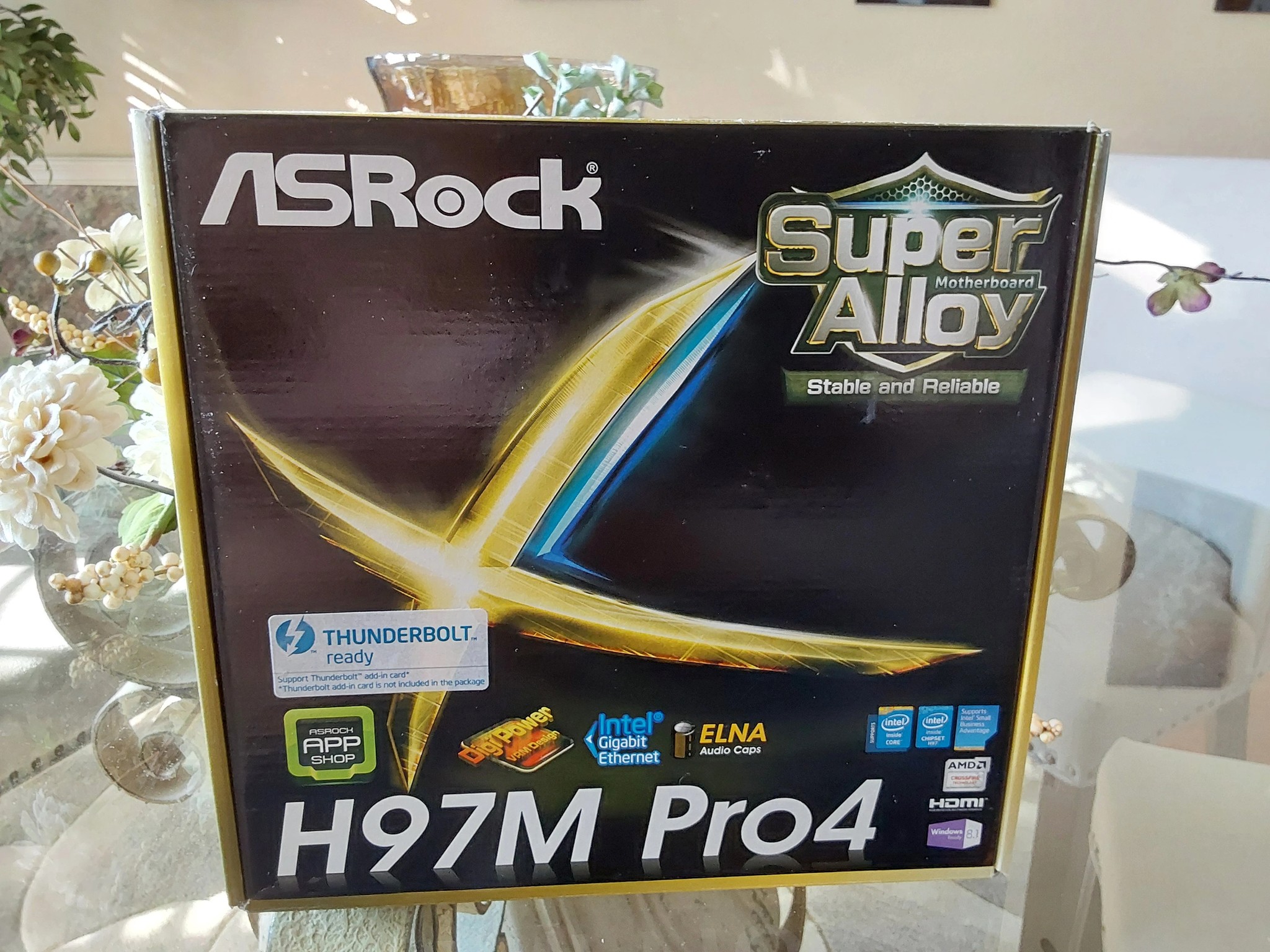 NEW ASRock Intel H97M Pro4 Motherboard, complete, sealed in original retail box