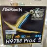 NEW ASRock Intel H97M Pro4 Motherboard, complete, sealed in original retail box