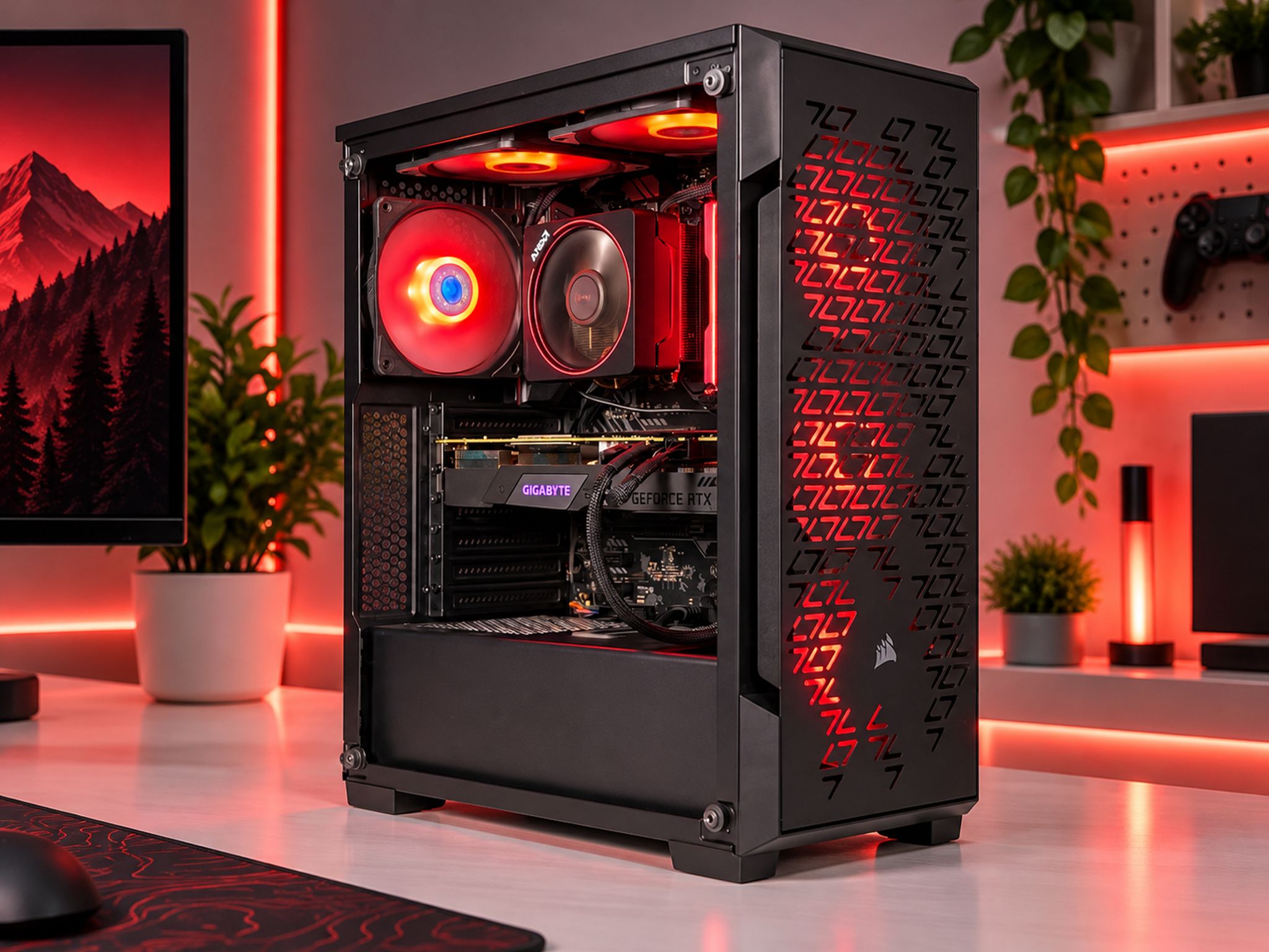 ❤️‍🔥SCARLET Gaming PC | RTX 2080 SUPER | Ryzen 7 3700x | 32GB RAM | 512GB SSD + 1TB HDD | FREE SHIP