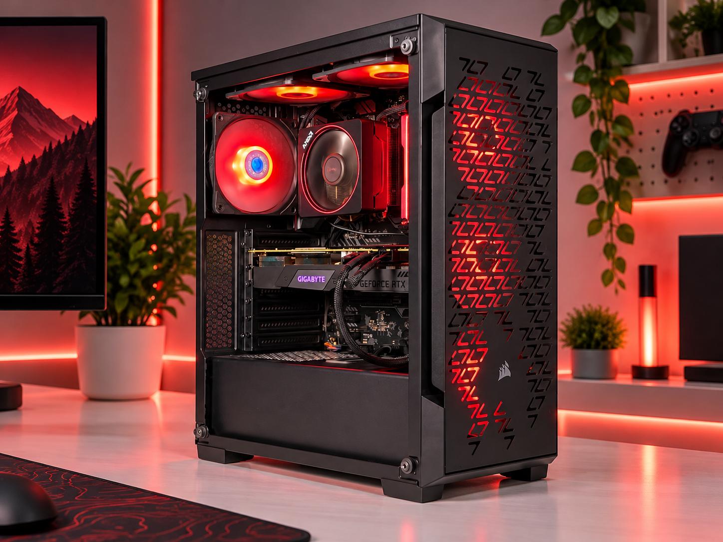 ❤️‍🔥SCARLET Gaming PC | RTX 2080 SUPER | Ryzen 7 3700x | 32GB RAM | 512GB SSD + 1TB HDD | FREE SHIP