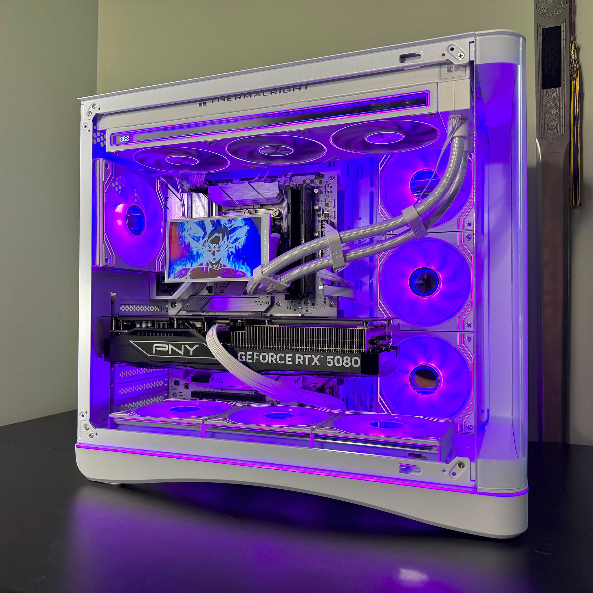 RTX 5080 | i9 14900kf | 32GB DDR5 | 2TB SSD | 5.5in LCD screen | 1000W Power Supply White Gaming PC