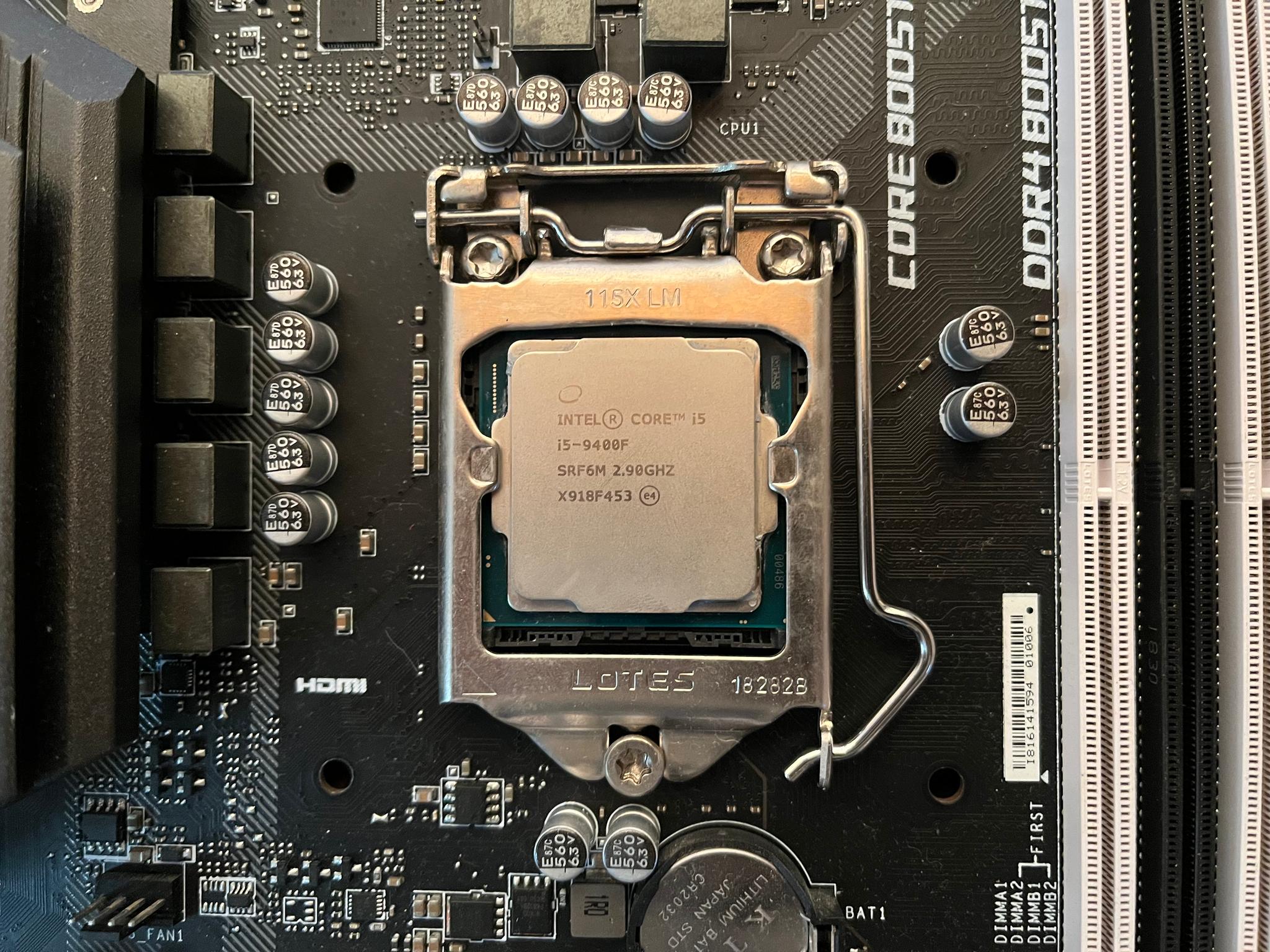 MSI B360M BAZOOKA (MATX) | I5-9400F | CPU/Motherboard Combo | I/O Shield Included