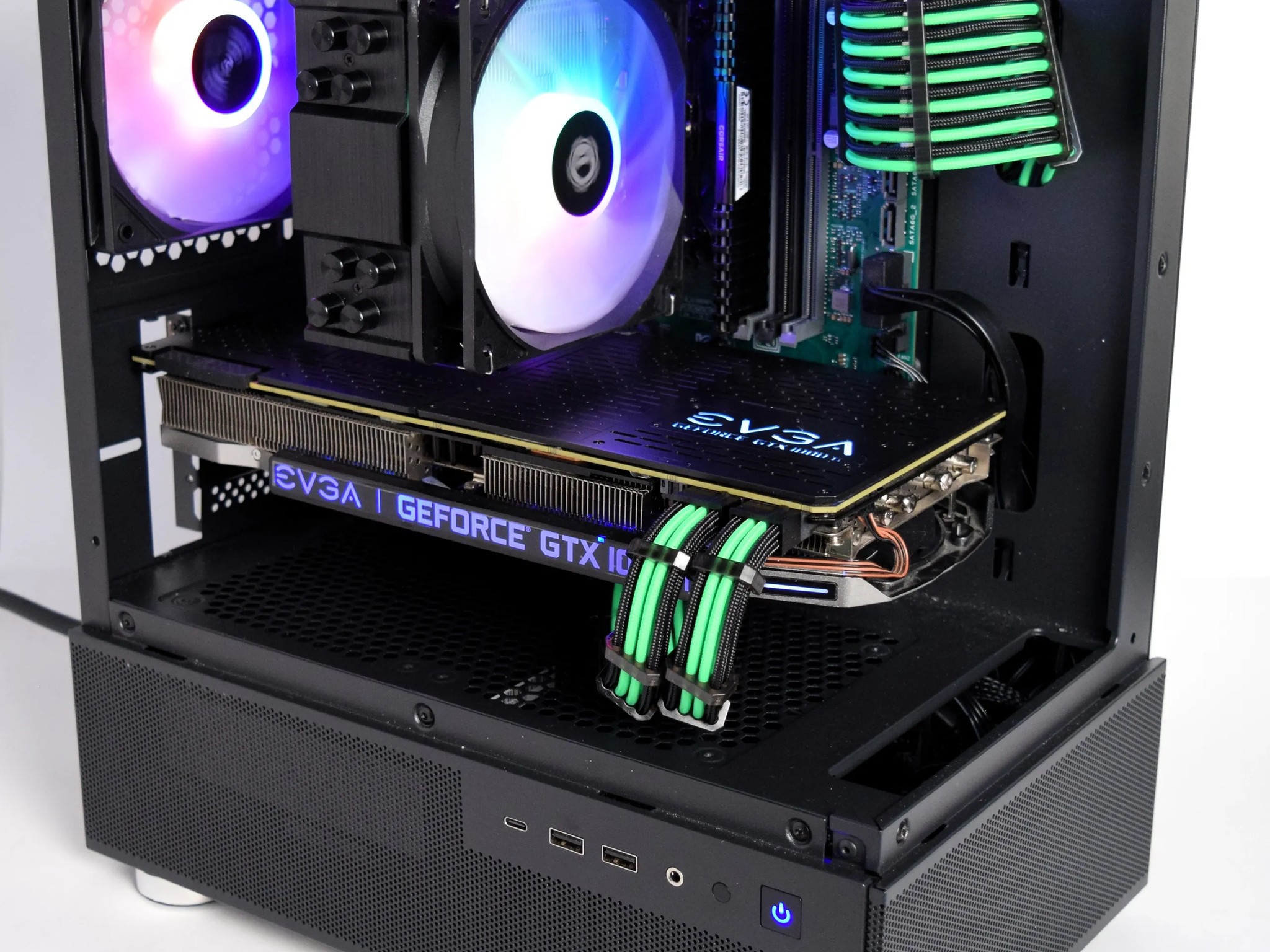 Fresh Build! Intel i7 7700 | GTX 1080ti 11GB | 16gb Ram | 512 GB Storage | Okinos 3 Fish Tank Case