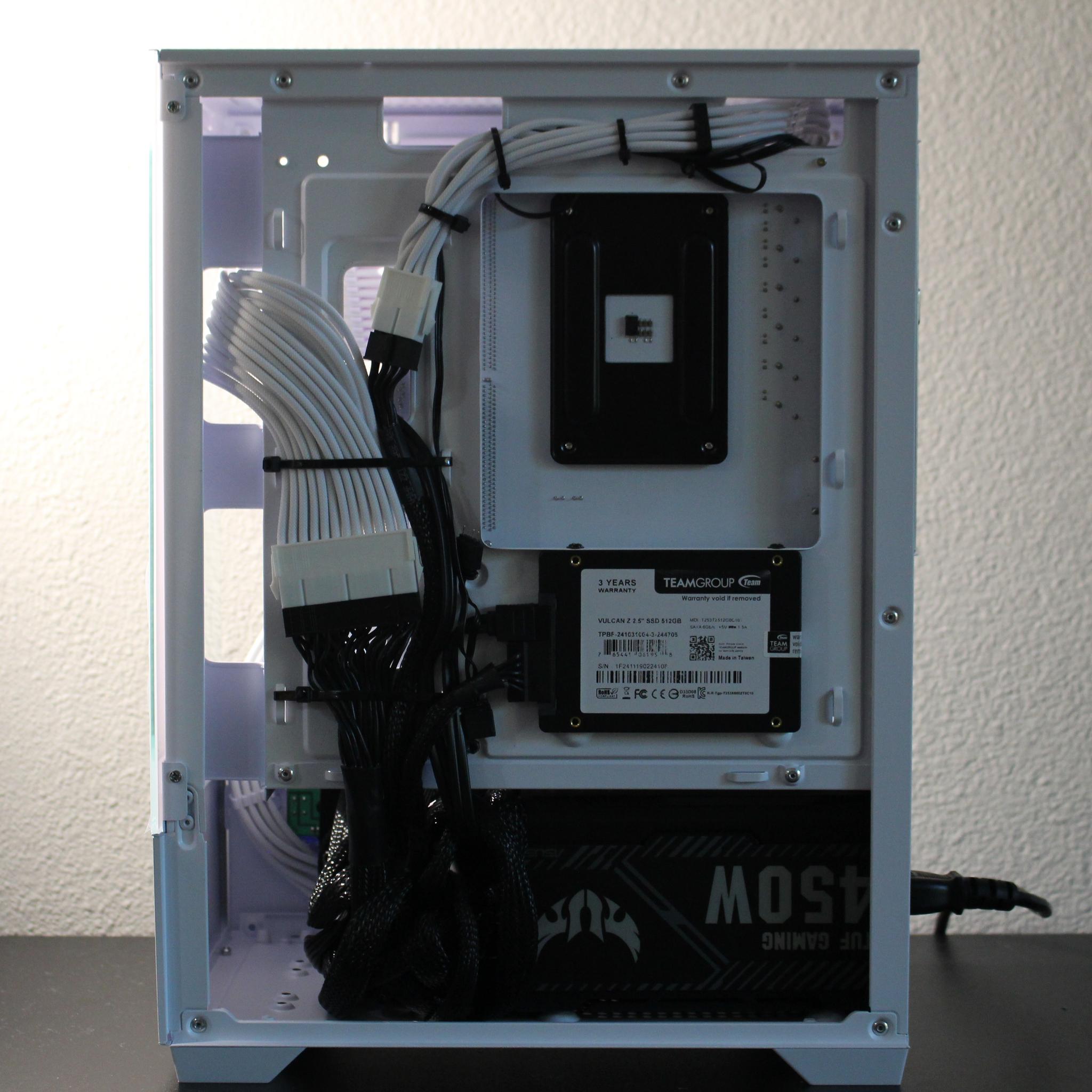 White Gaming PC | Windows 11 Pro | RX480 | R3 3100 | 512GB SSD | 16 GB RAM | WiFi and BLE