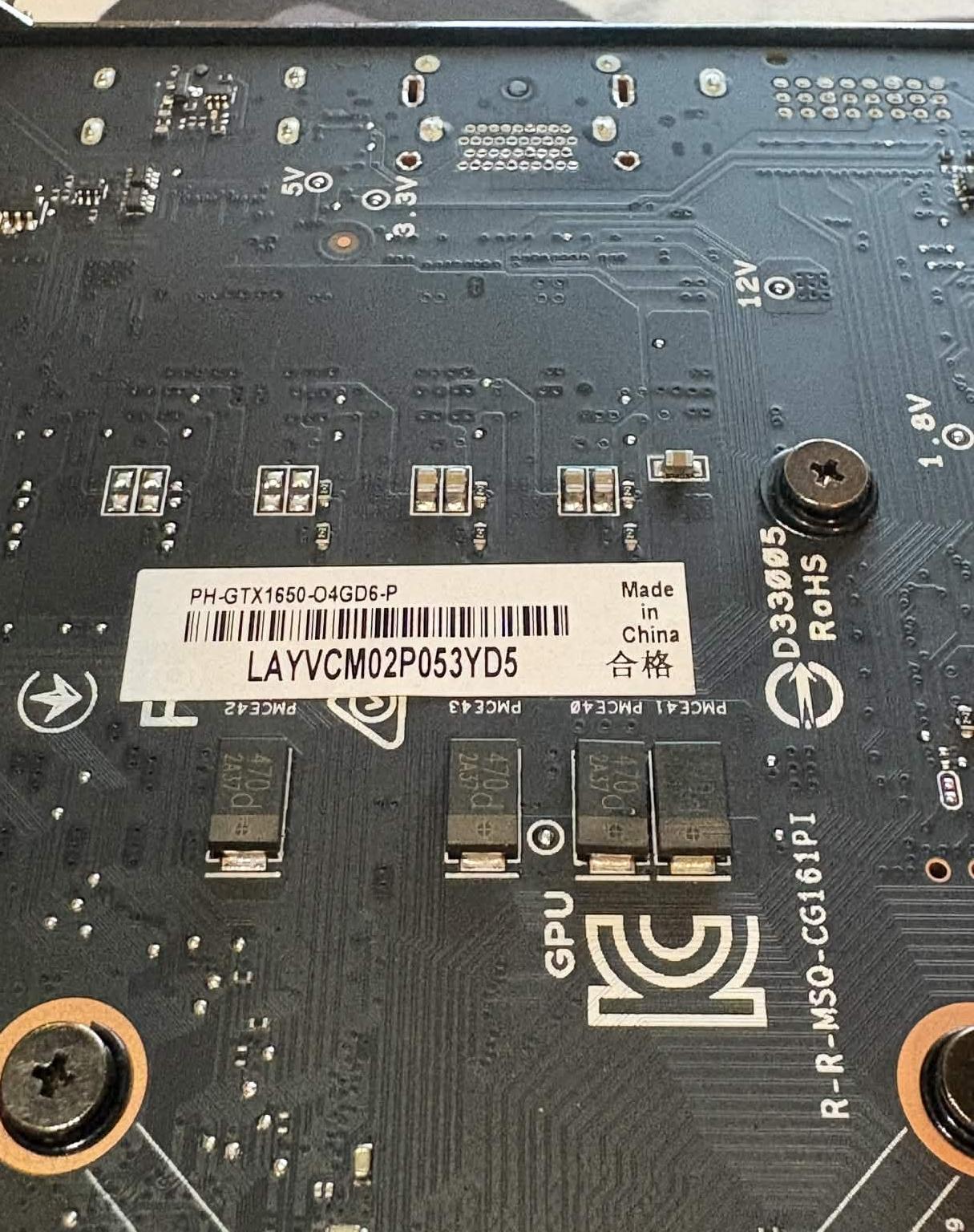 ASUS GTX 1650 4GB Single Fan