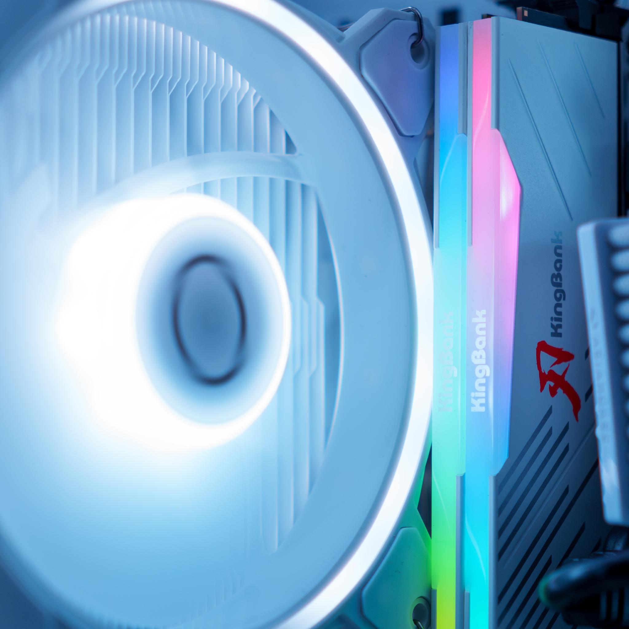 Snow White Gaming PC | Ryzen 5 | RX 9060 XT | 16GB DDR4 RAM | ARGB