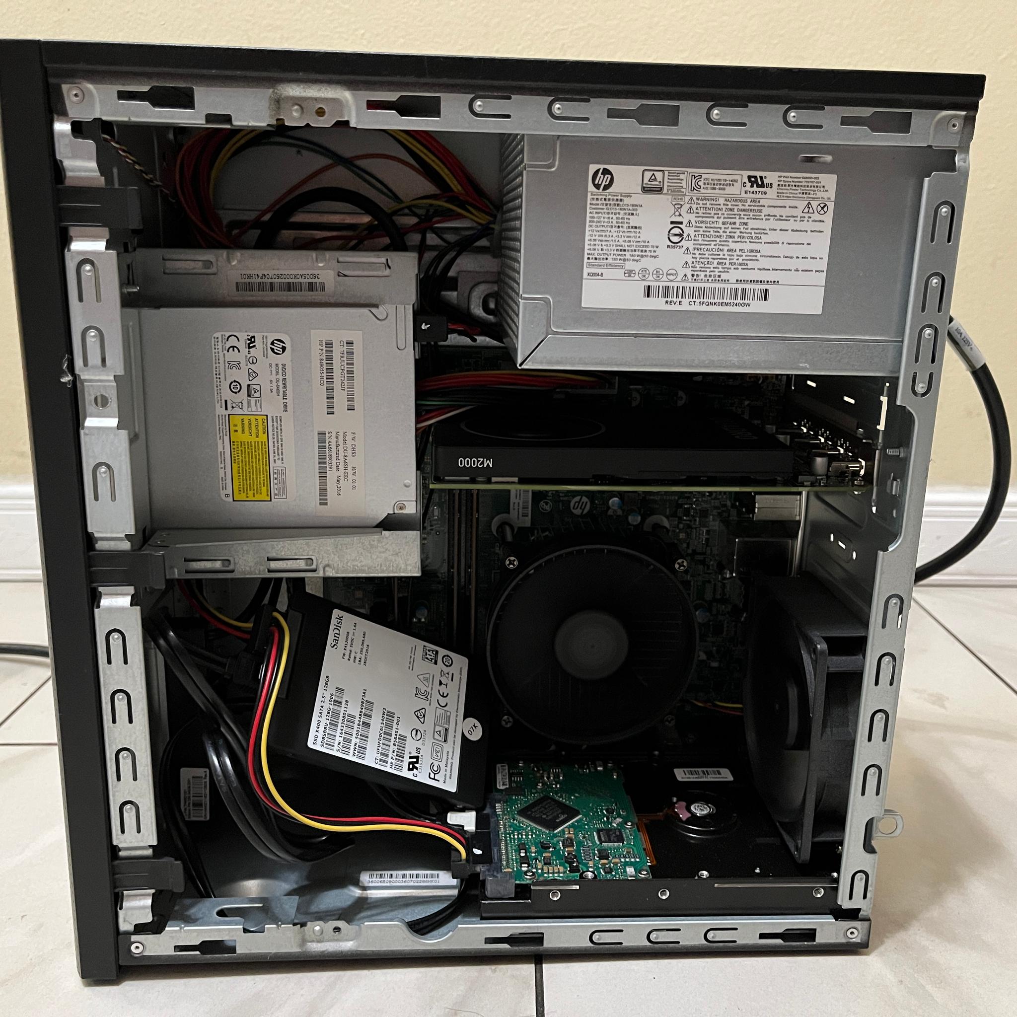 🔥🖥️ Super Budget HP Gaming PC –  Intel i5-6400T, NVIDIA M2000 4GB, 628 GB Storage & 12 GB RAM