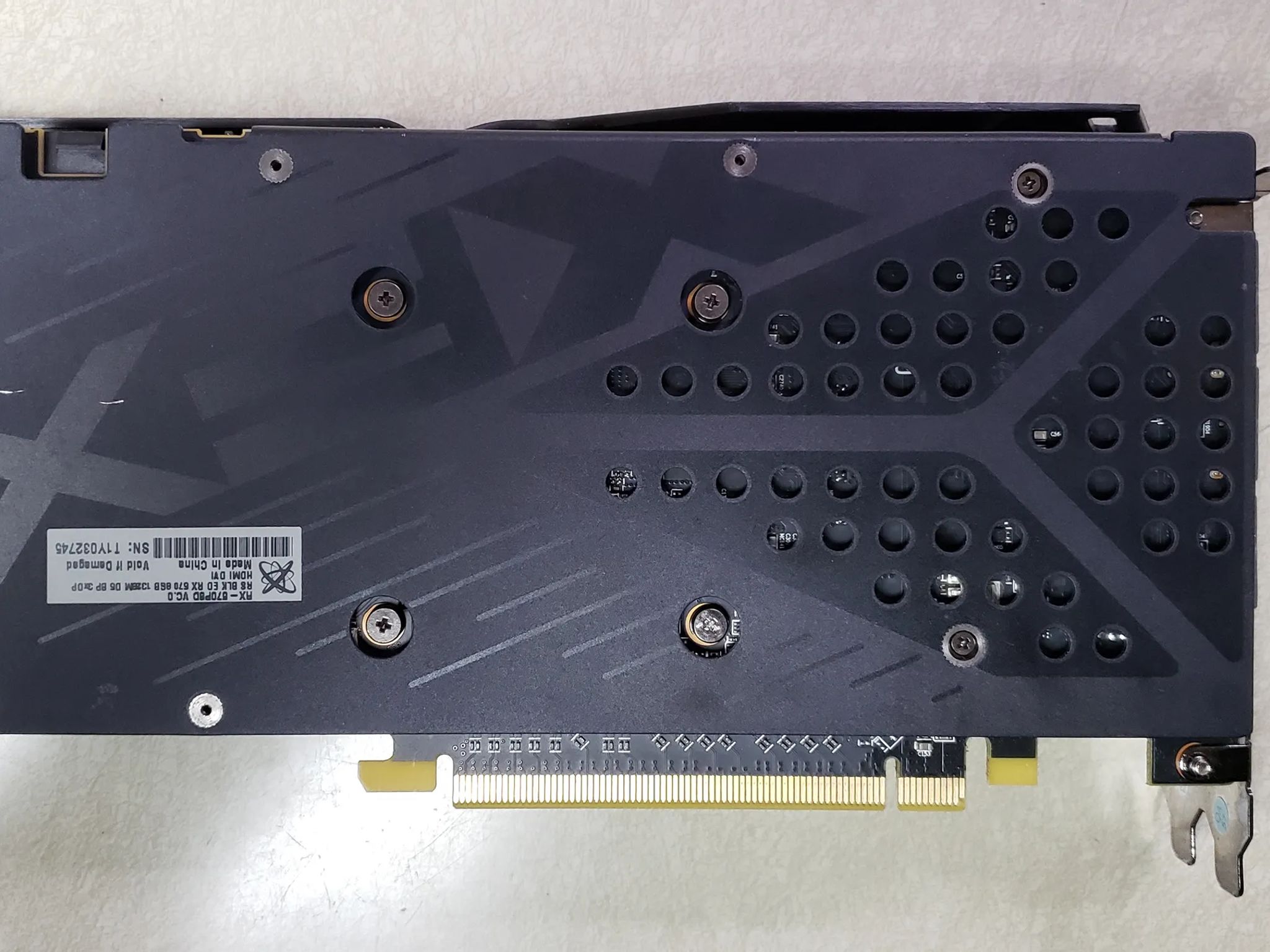 XFX RX 570 graphics card with 8gb memory