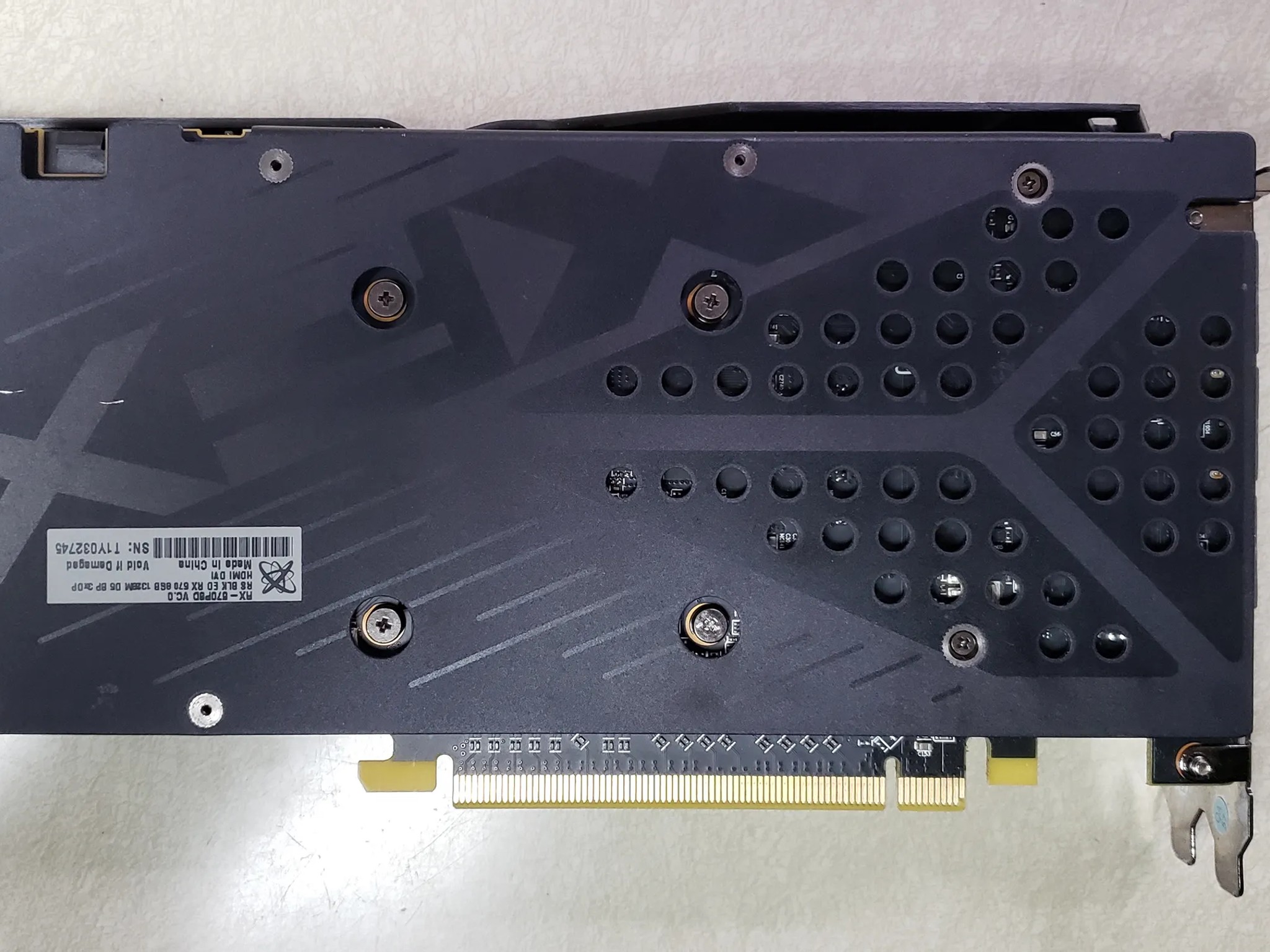 XFX RX 570 graphics card with 8gb memory