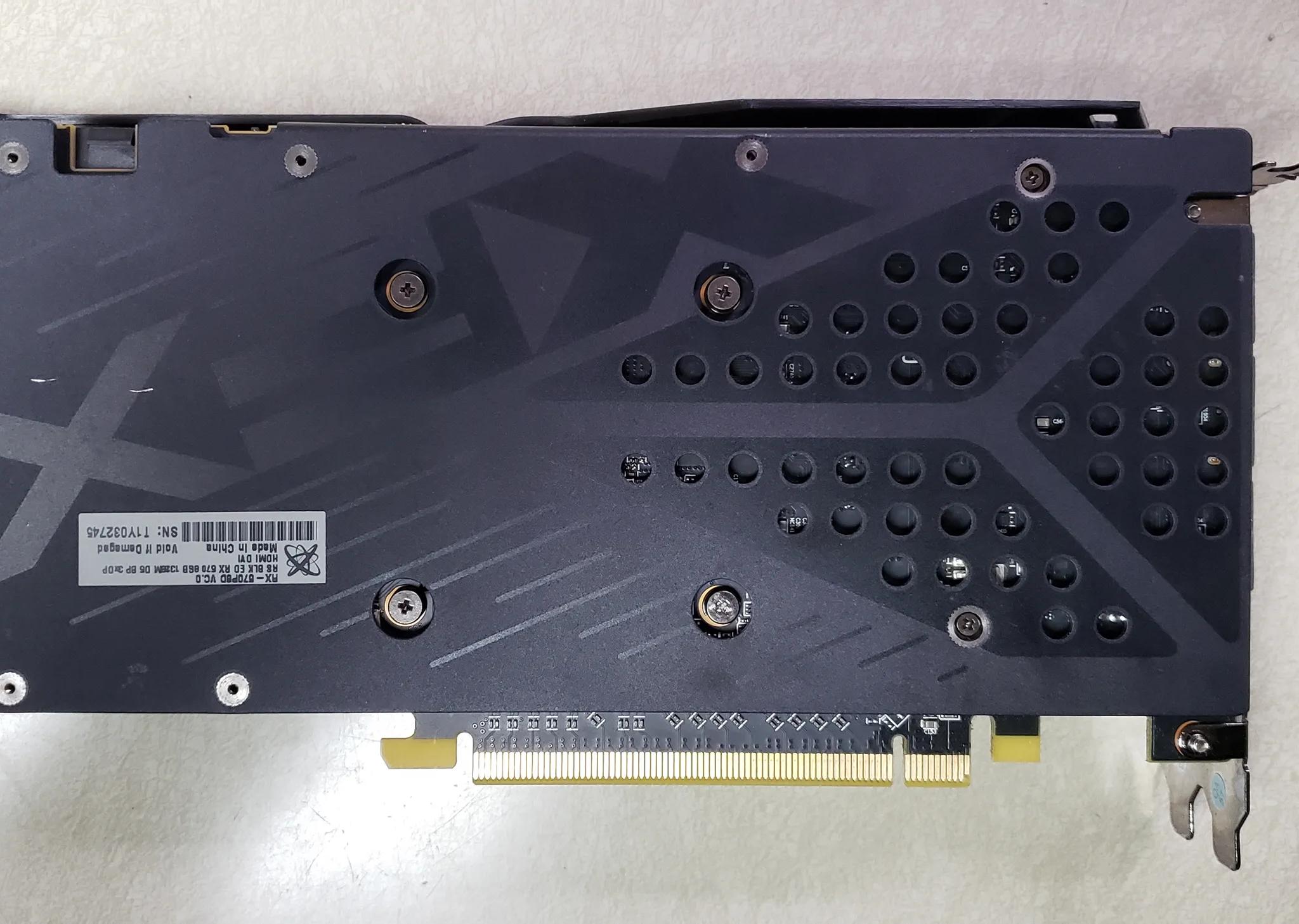 XFX RX 570 graphics card with 8gb memory