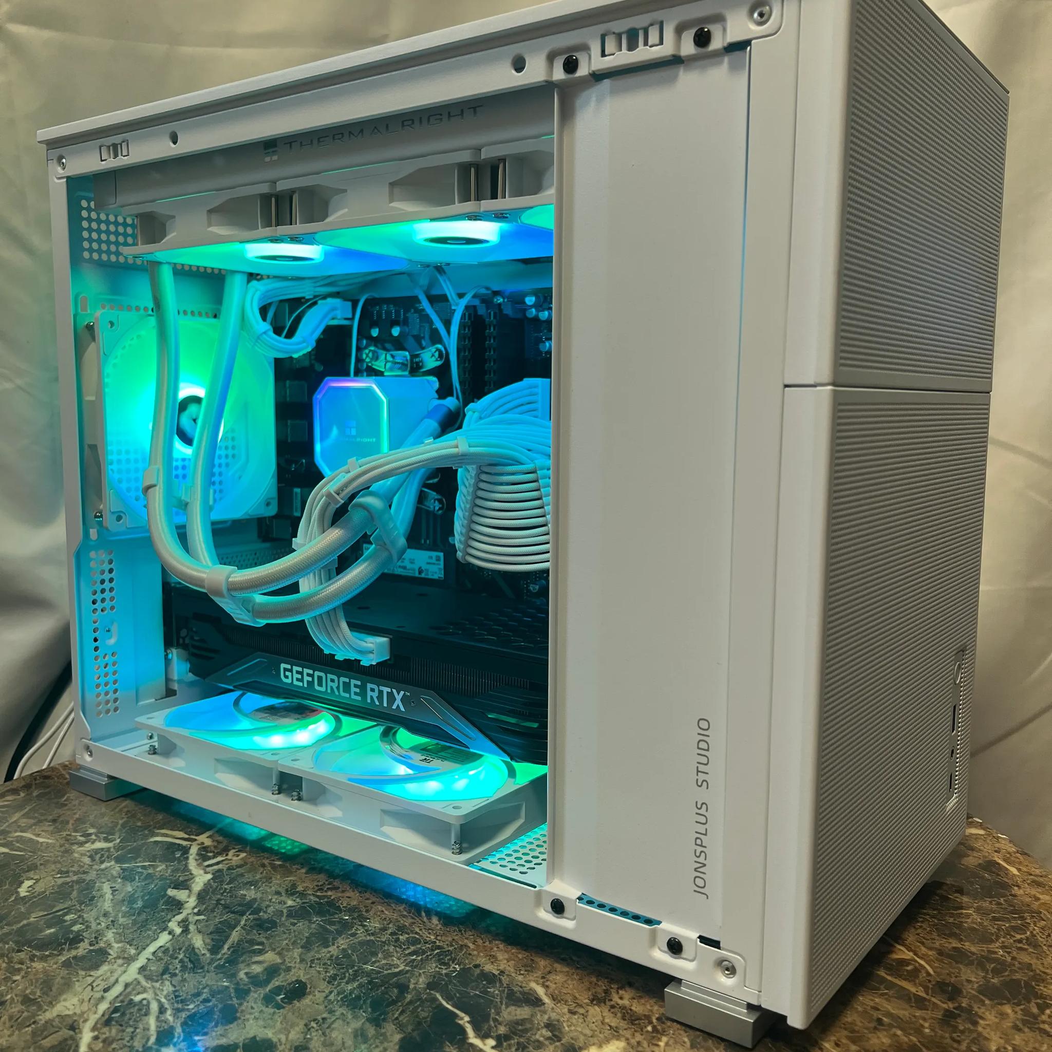 📦🤍 White Box 📦🤍 | RTX 3070 Mini Liquid Cooled PC | Ryzen 5 | 16GB RAM | 1TB Fast SSD