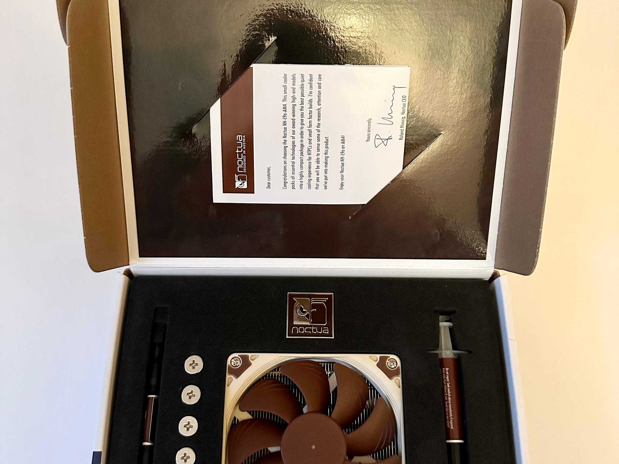 Noctua NH-L9a-AM4 Low Profile CPU Cooler (New, In Box, SKU 064717)