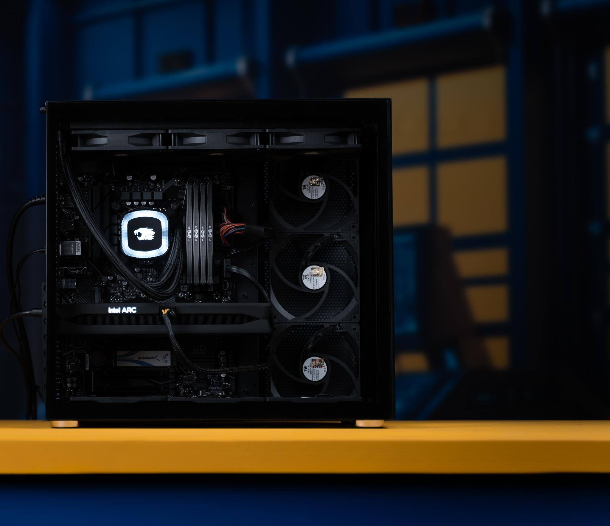 “Shadowtel” Intel ARC B580 Special Edition i5 10600K 32GB Windows 11 1TB 1440P Workstation Gaming PC