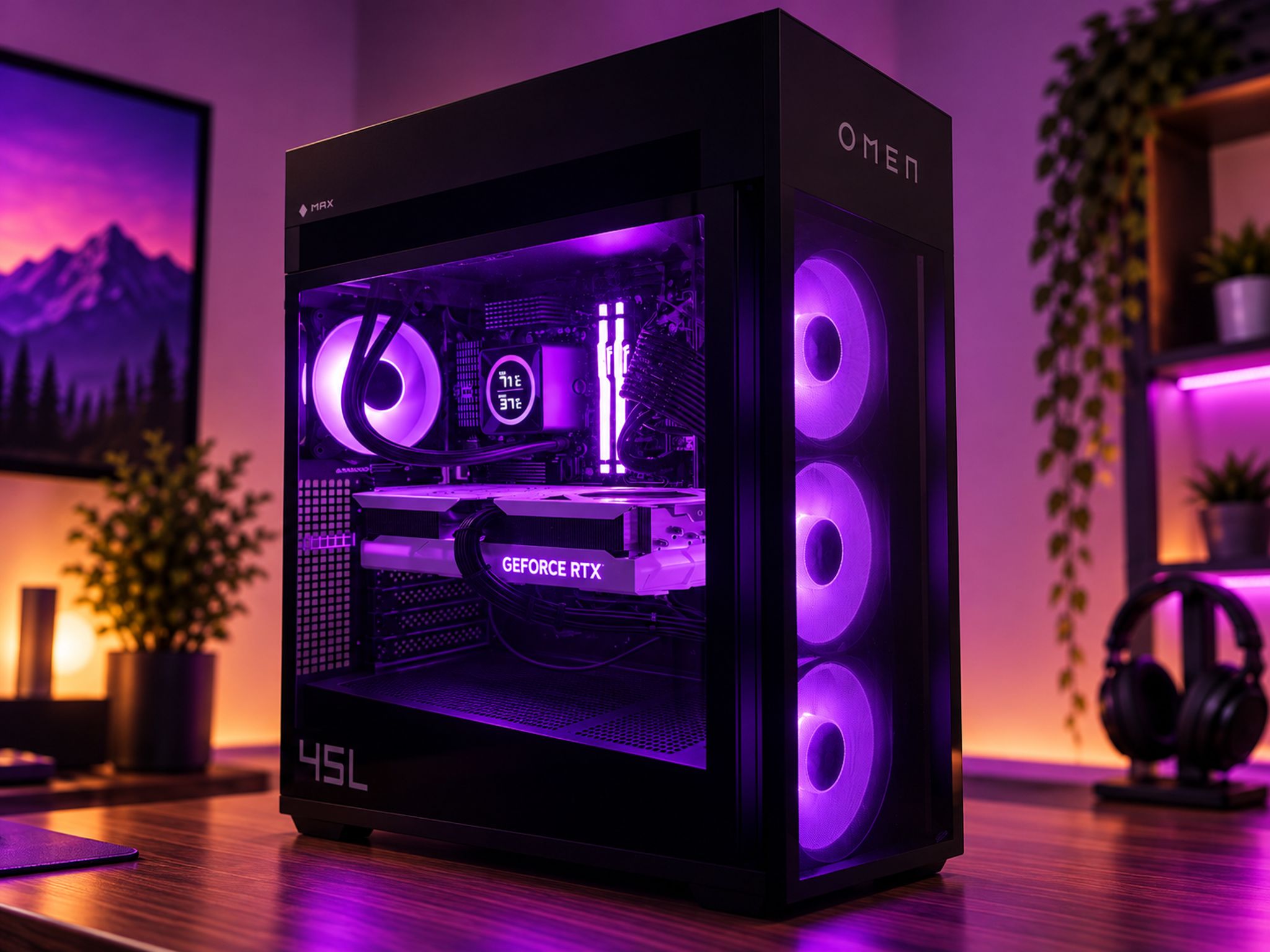 HP OMEN MAX 45L Gaming PC | Ryzen 7 9700X | RTX 4070 Ti 12GB | 32GB DDR5 | 1TB SSD