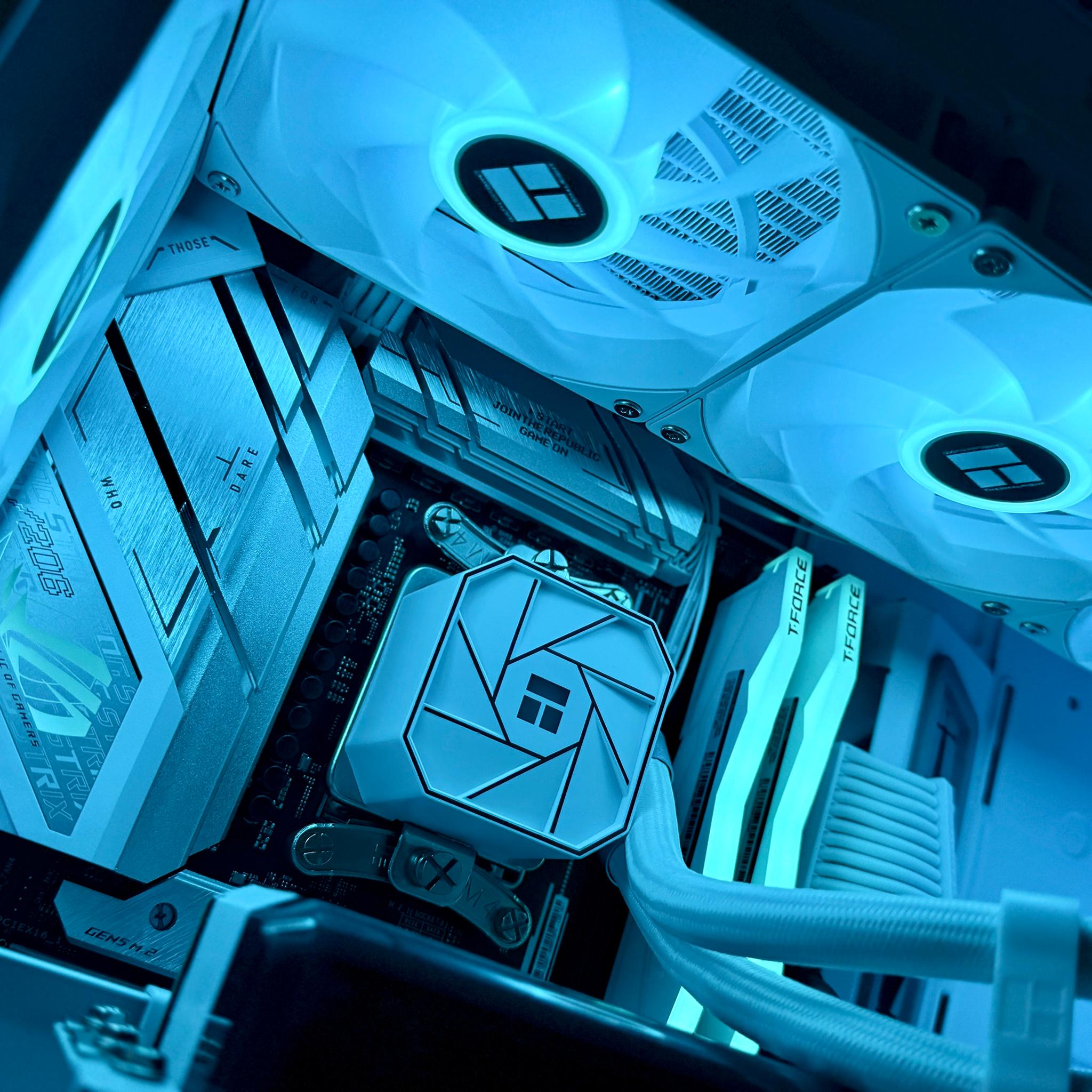 ❄️🤍Fresh Snow🤍❄️🤍RTX Streaming/Gaming PC⚪ RTX 4070 Super 12GB⚪AMD Ryzen 7 7800X3D⚪32GB DDR5⚪2TB NVME